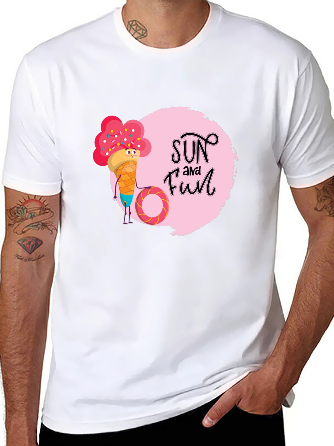 Sun and Fun Ice Cream Graphic Tee