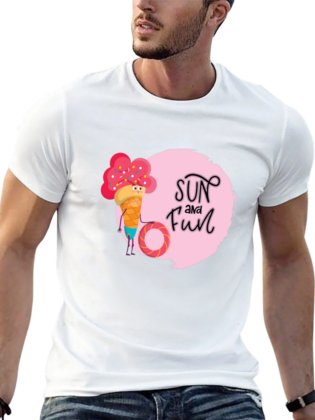 Sun and Fun Ice Cream Graphic Tee