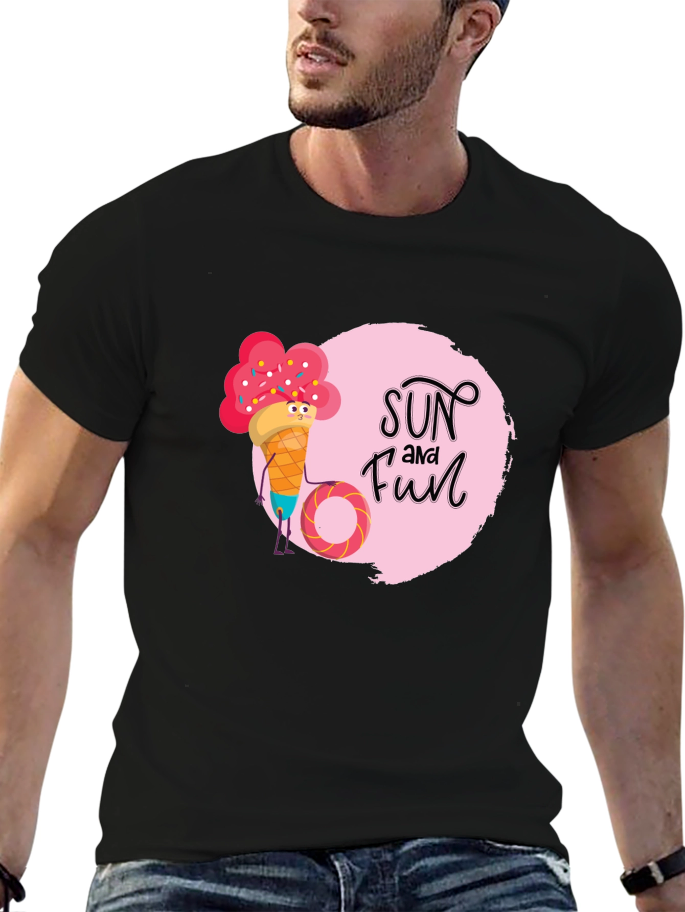 Sun and Fun Ice Cream Graphic Tee