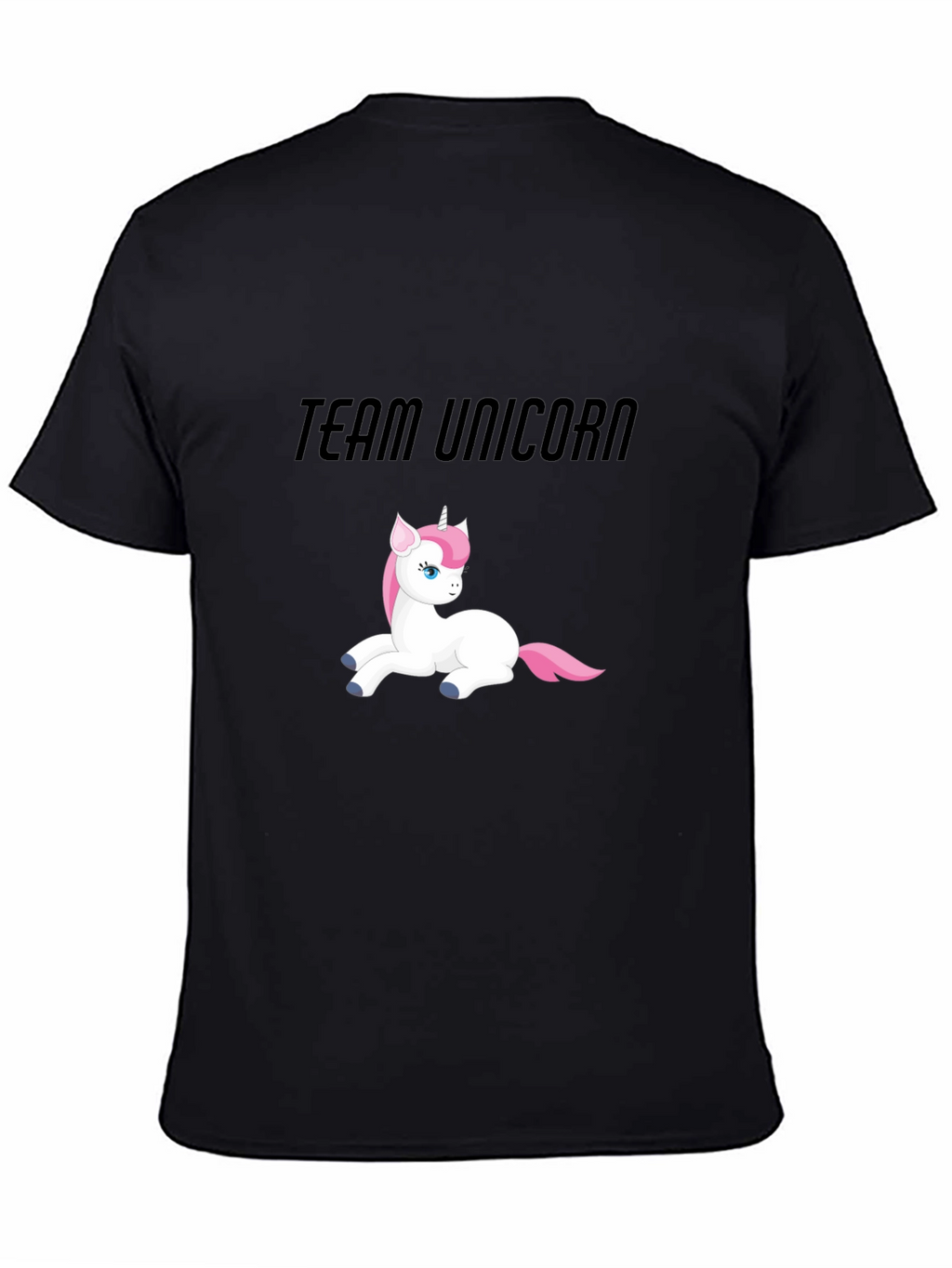 Team Unicorn Black T-Shirt