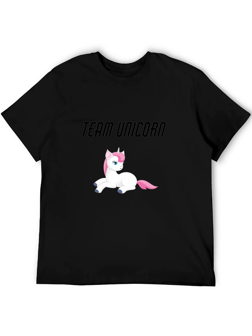 Team Unicorn Black T-Shirt