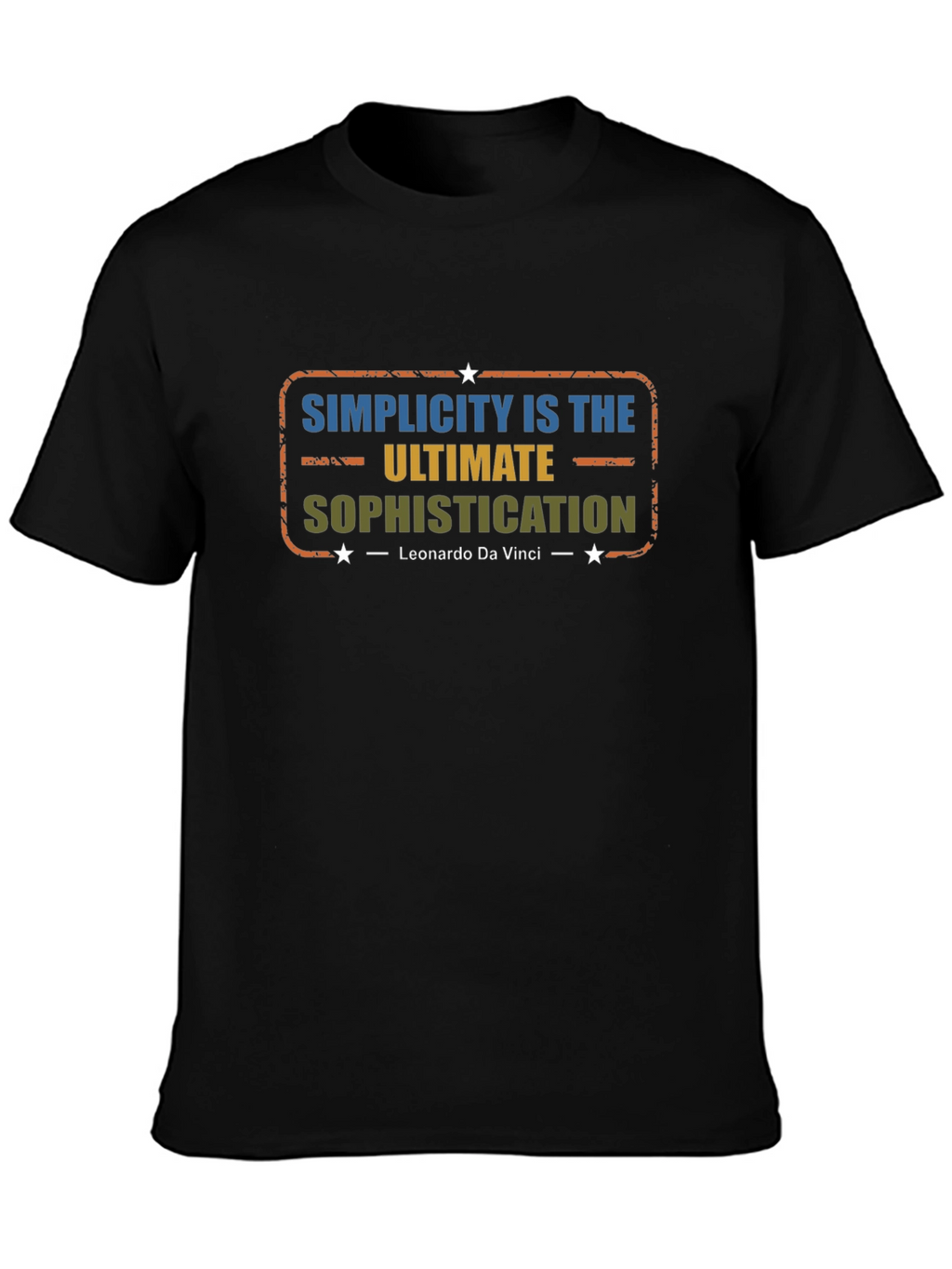 Simplicity Leonardo Da Vinci T-Shirt