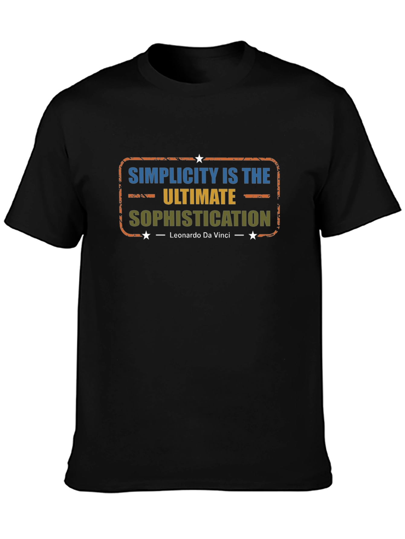 Simplicity Leonardo Da Vinci T-Shirt