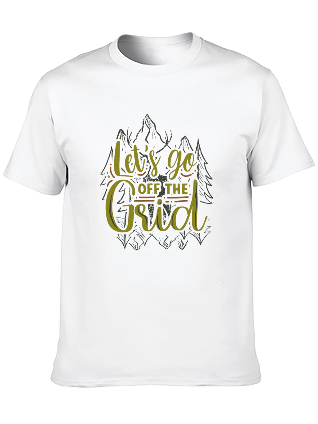 Lets Go Off The Grid Black T-Shirt