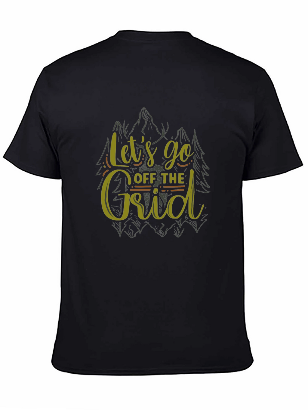Lets Go Off The Grid Black T-Shirt