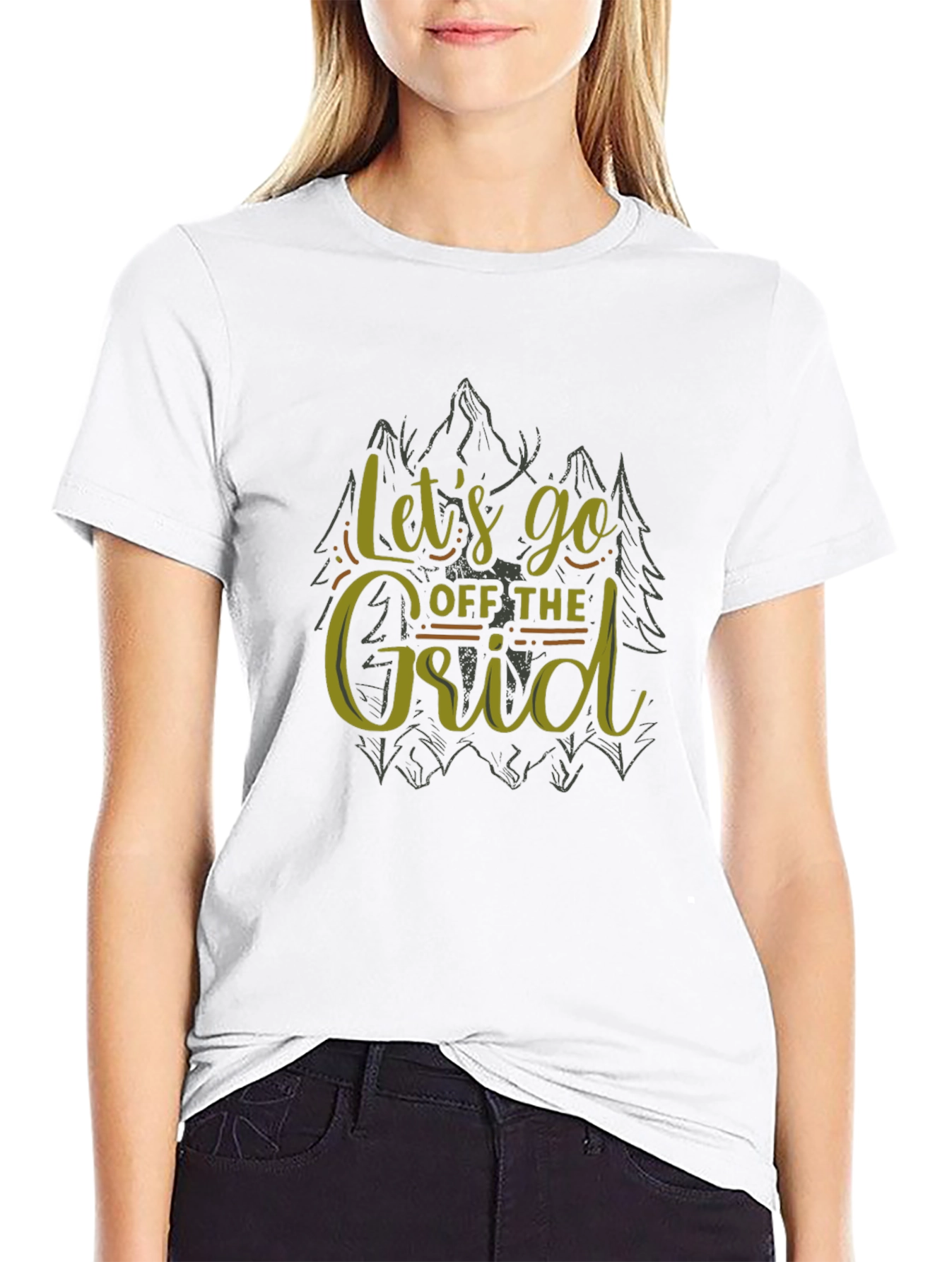 Lets Go Off The Grid Black T-Shirt