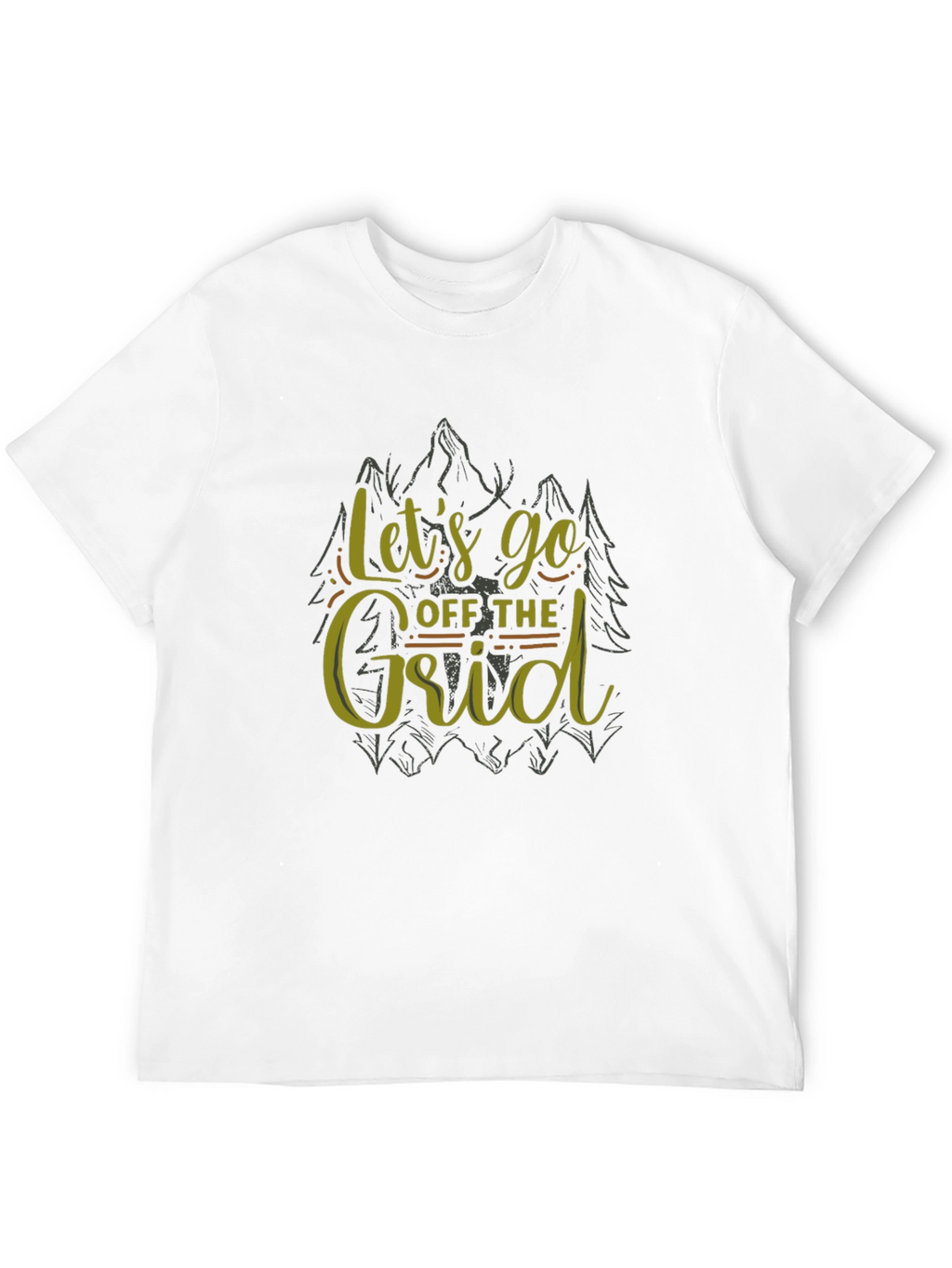 Lets Go Off The Grid Black T-Shirt