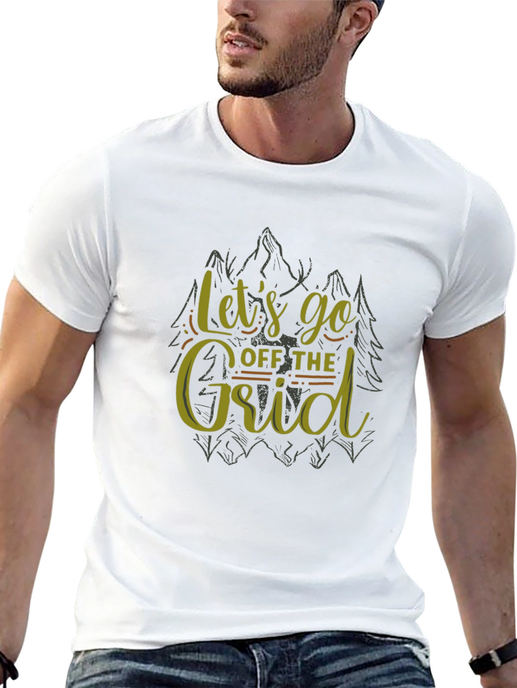 Lets Go Off The Grid Black T-Shirt