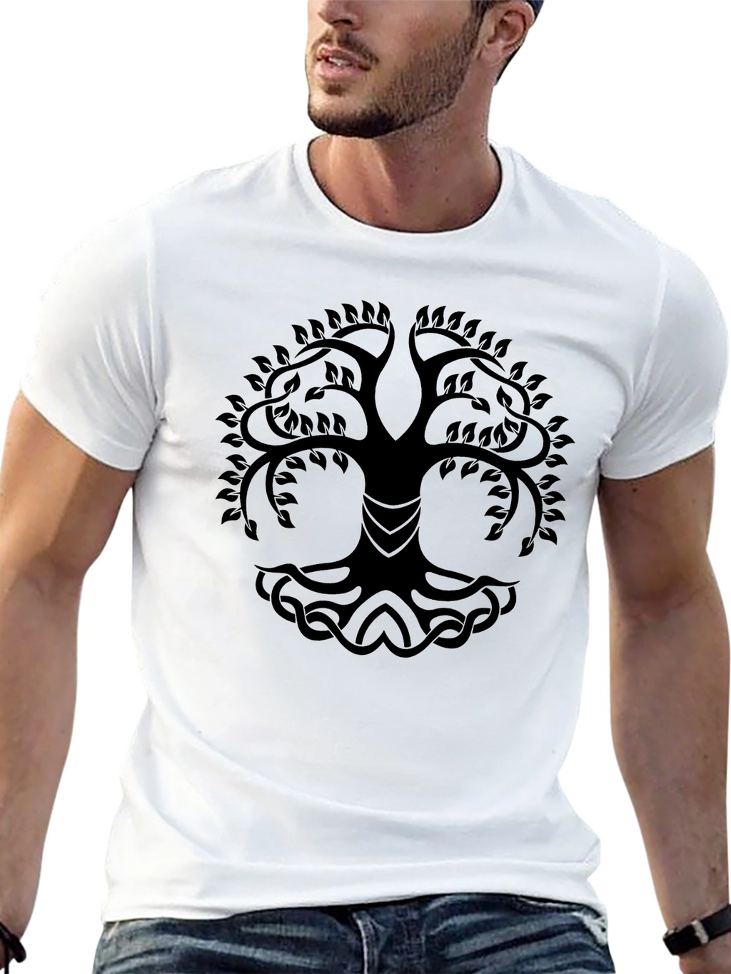 Yggdrasil Tree of Life Black T-Shirt