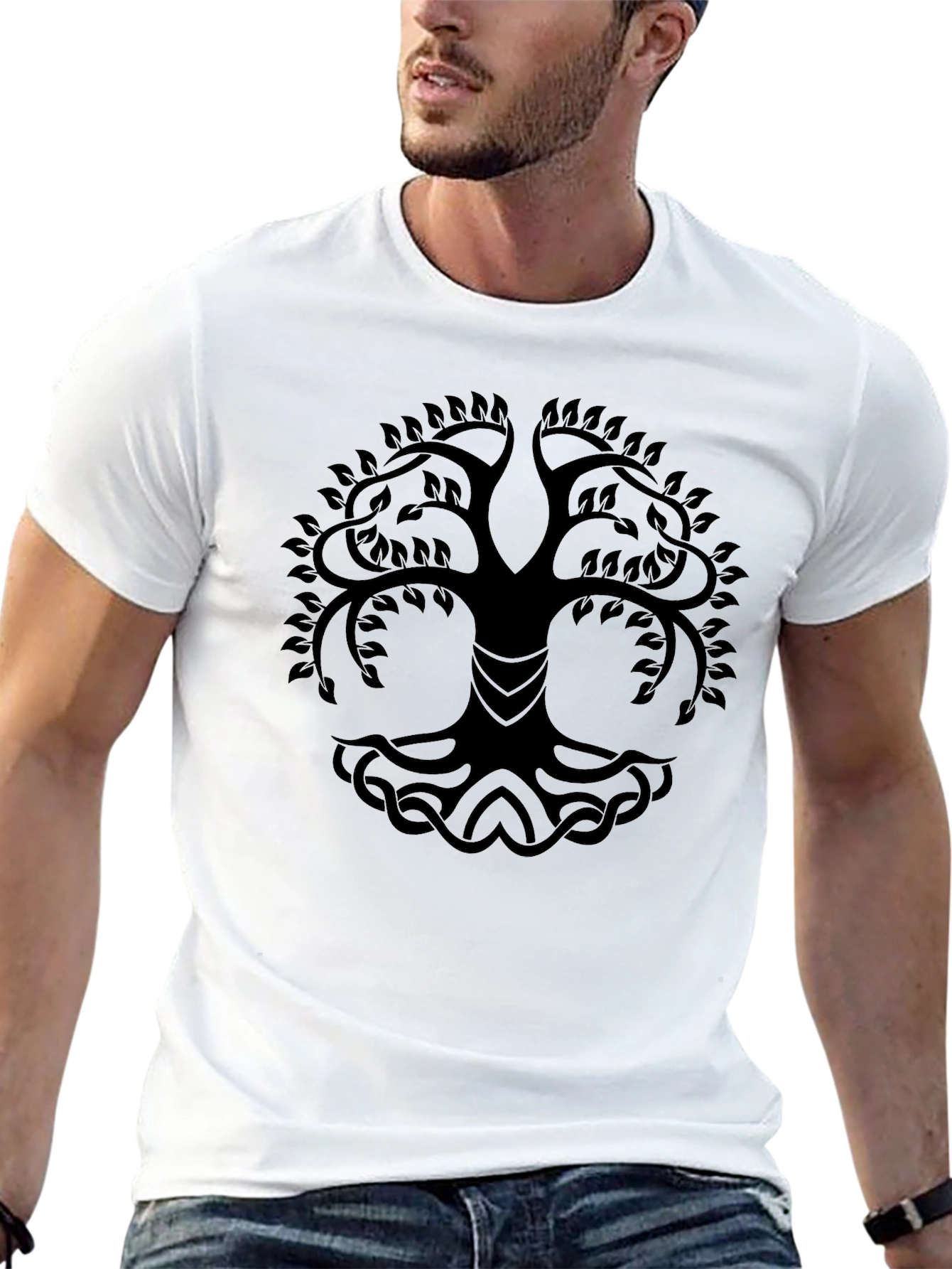 Yggdrasil Tree of Life Black T-Shirt