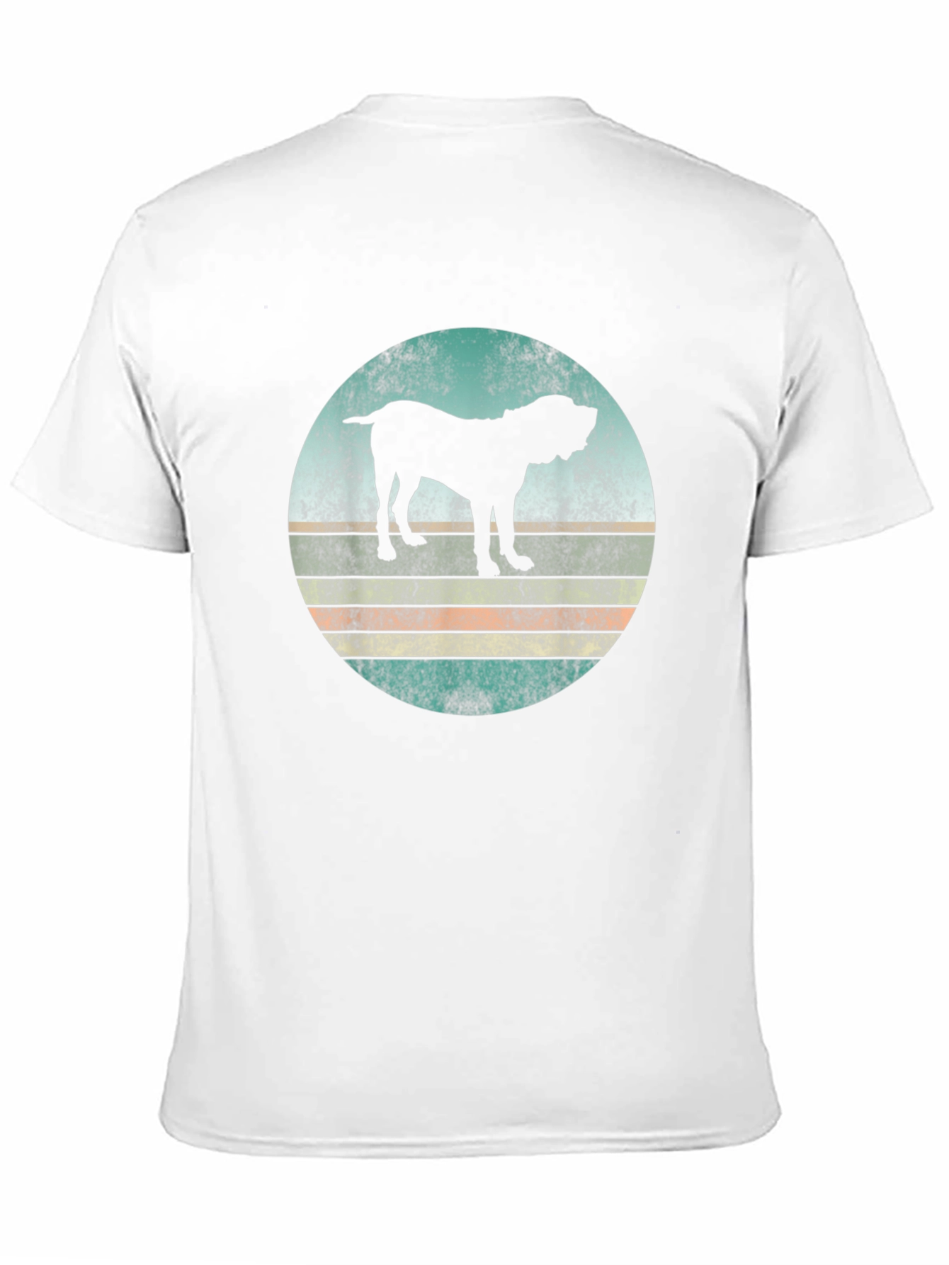 Retro Dog Silhouette Graphic T-Shirt