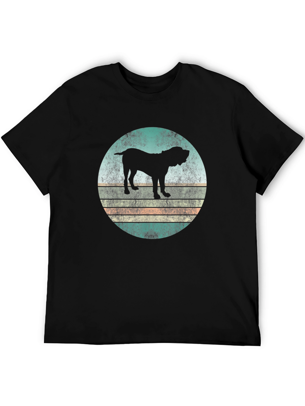 Retro Dog Silhouette Graphic T-Shirt