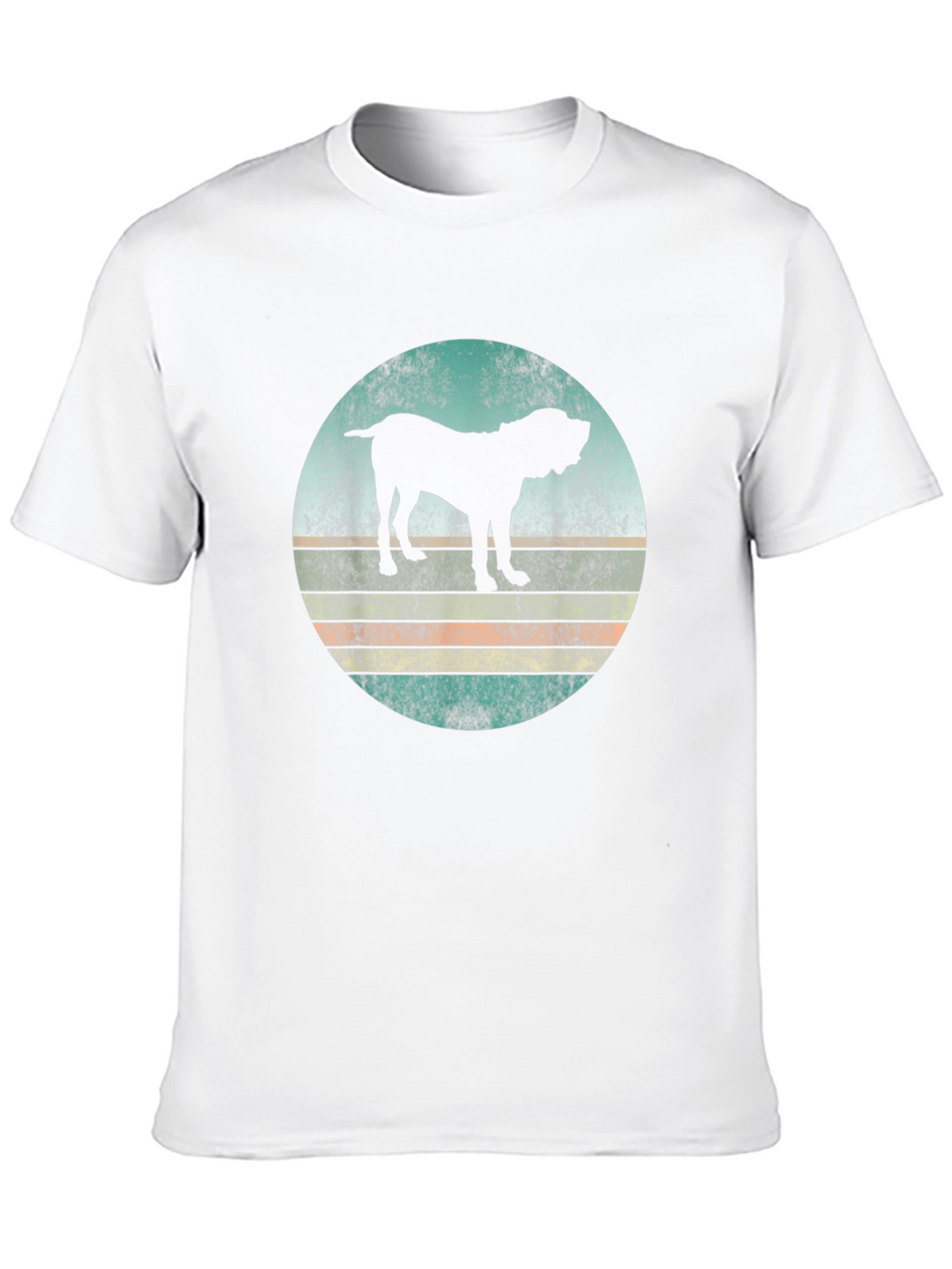 Retro Dog Silhouette Graphic T-Shirt