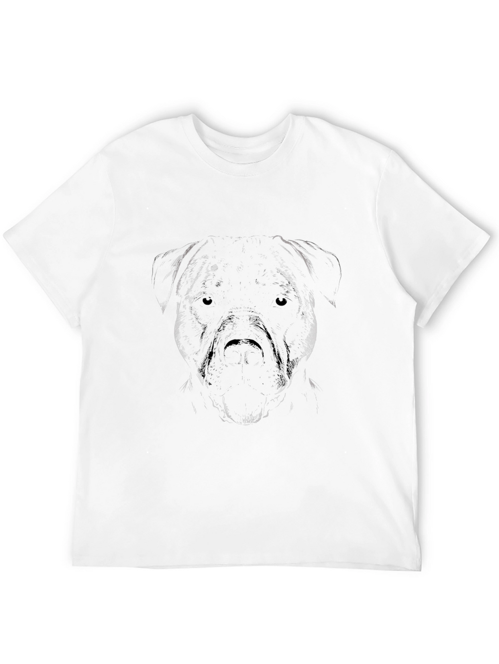 Mens Black Dog Graphic Tee - Casual Style