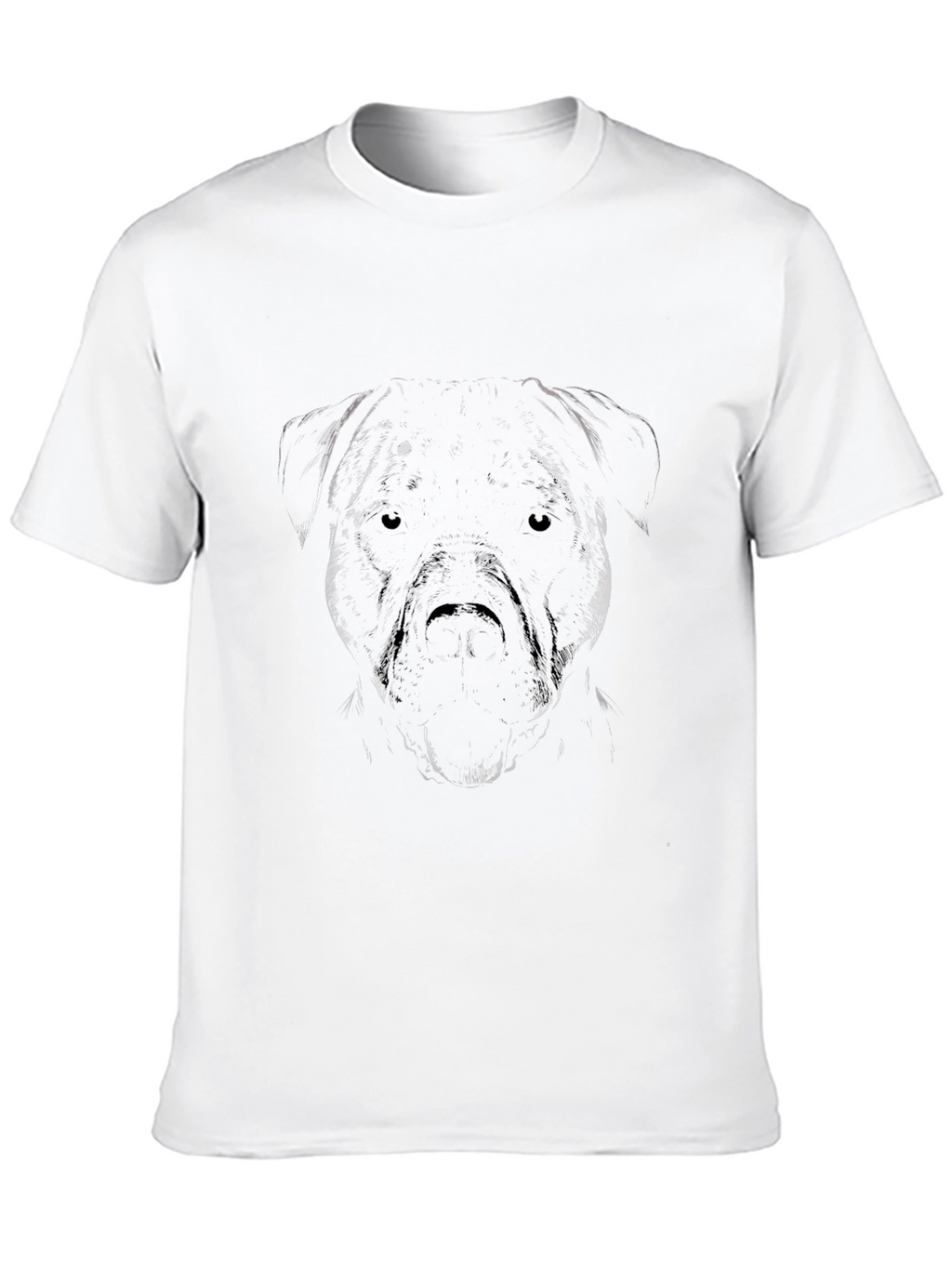Mens Black Dog Graphic Tee - Casual Style