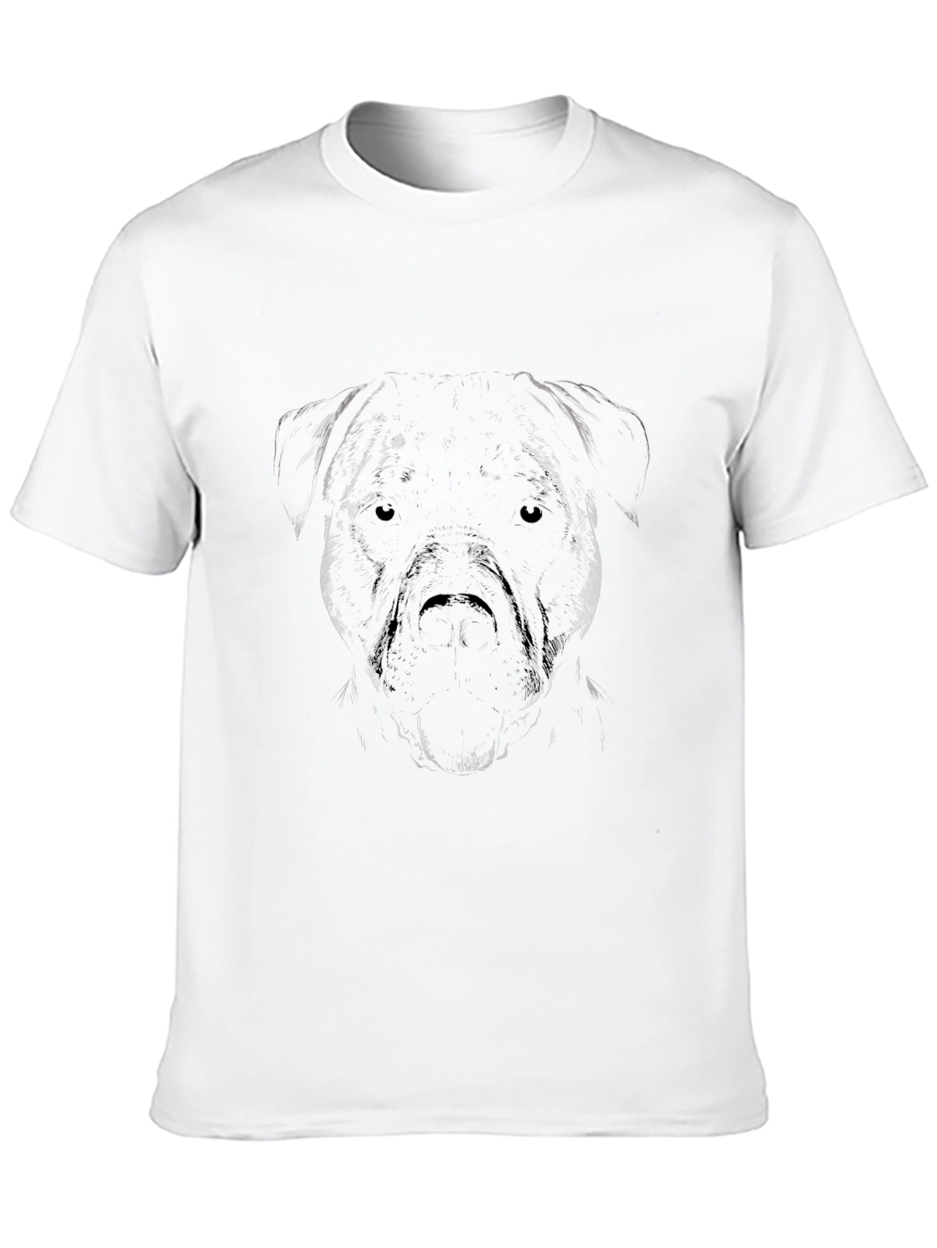 Mens Black Dog Graphic Tee - Casual Style