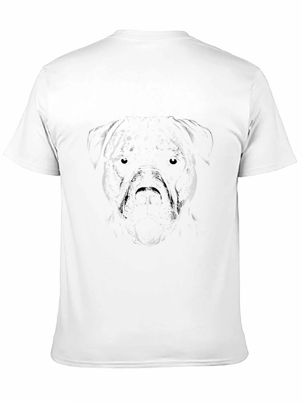 Mens Black Dog Graphic Tee - Casual Style