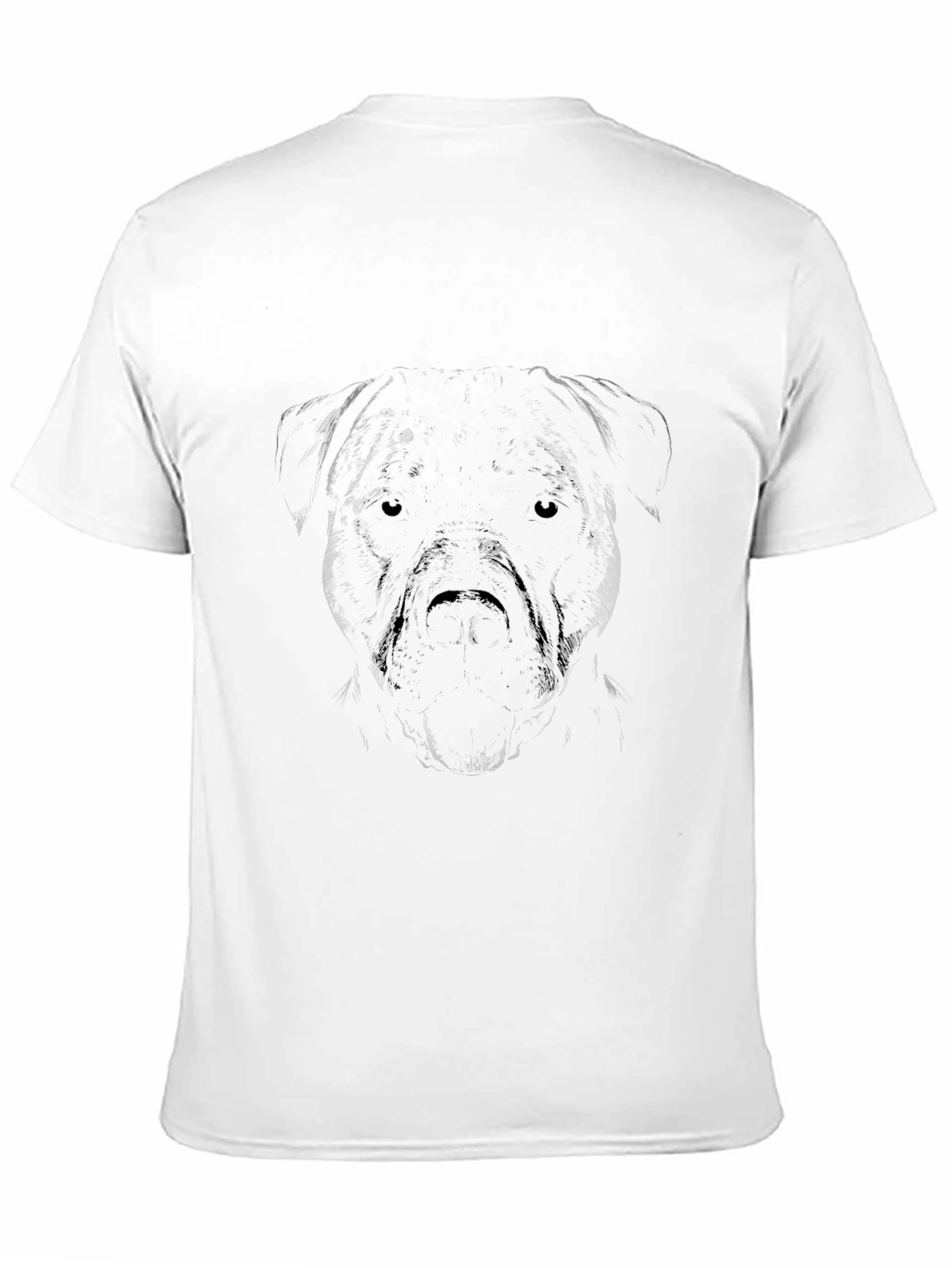 Mens Black Dog Graphic Tee - Casual Style