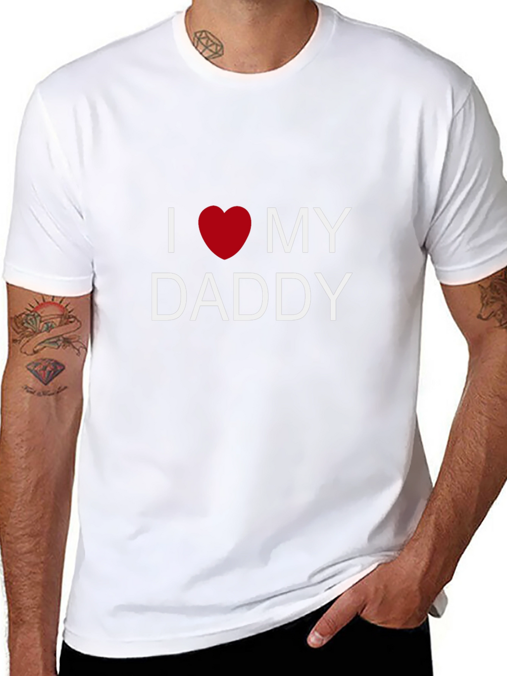 I Love My Daddy T-Shirt - Black