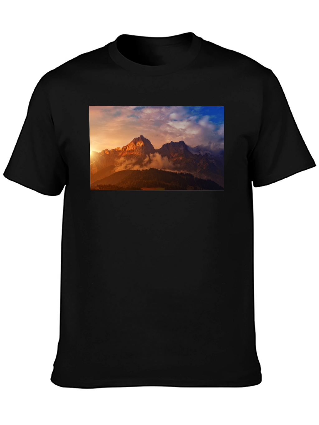 Mountain Vista Graphic Tee - Black