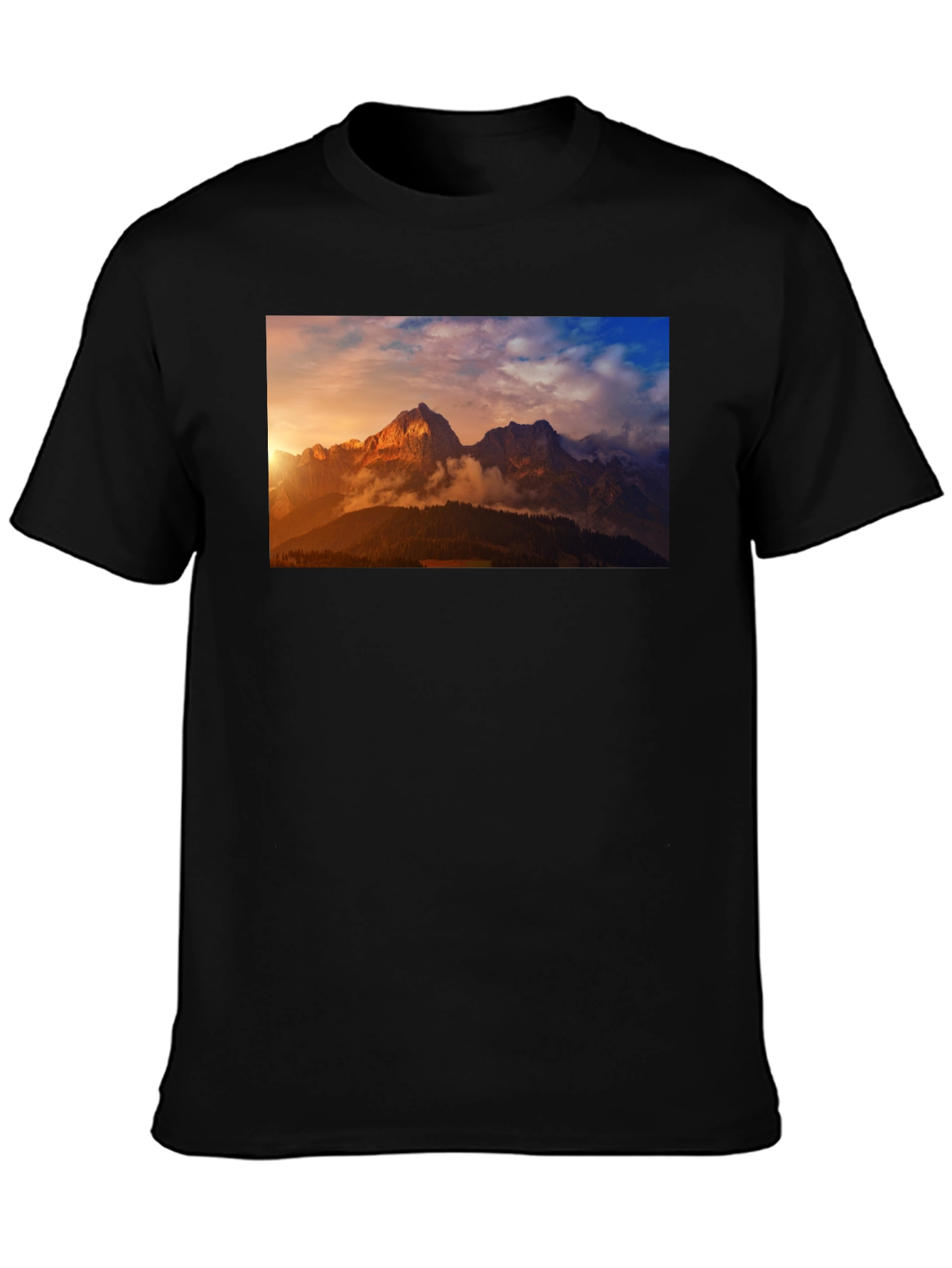 Mountain Vista Graphic Tee - Black