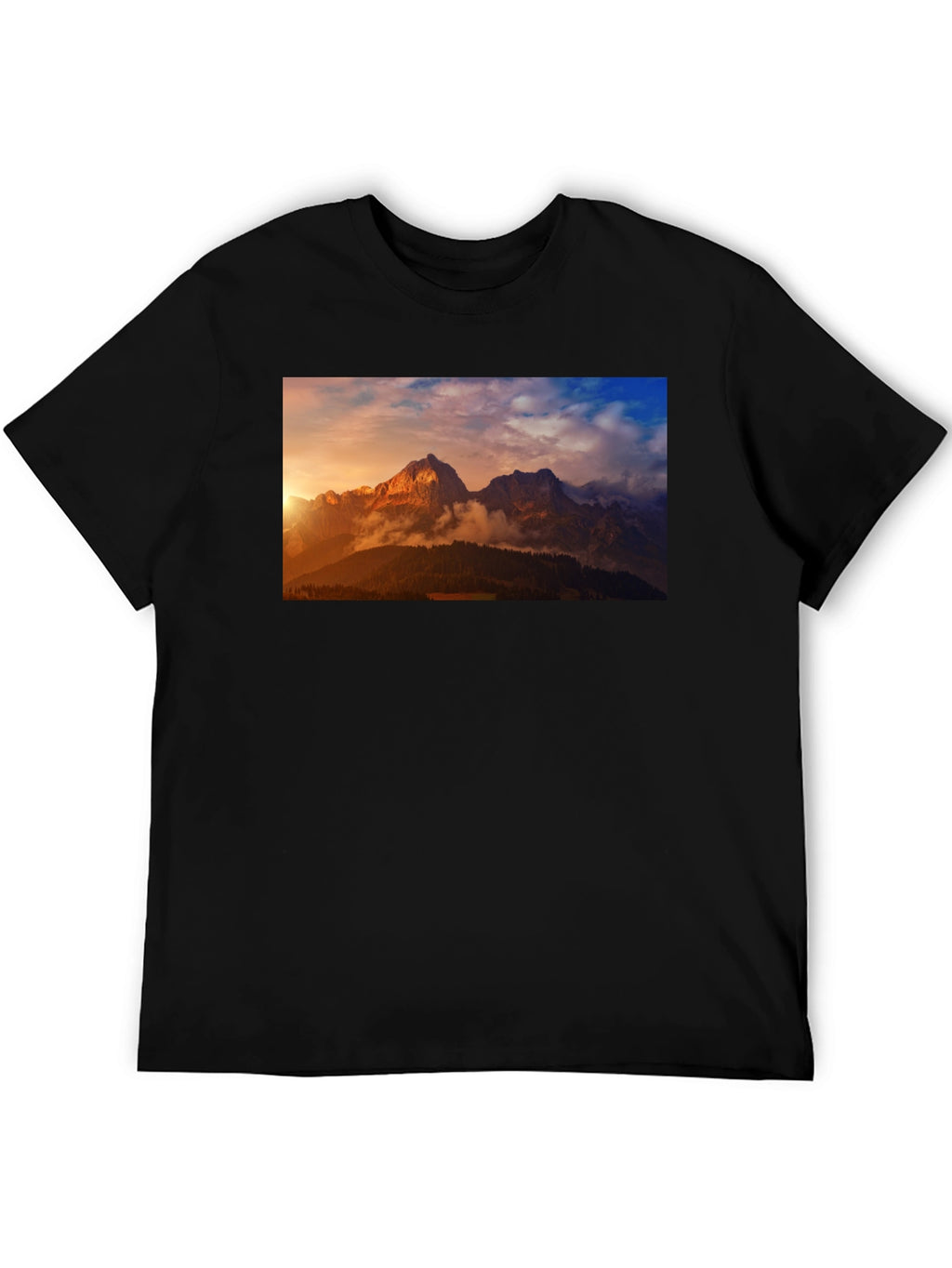 Mountain Vista Graphic Tee - Black