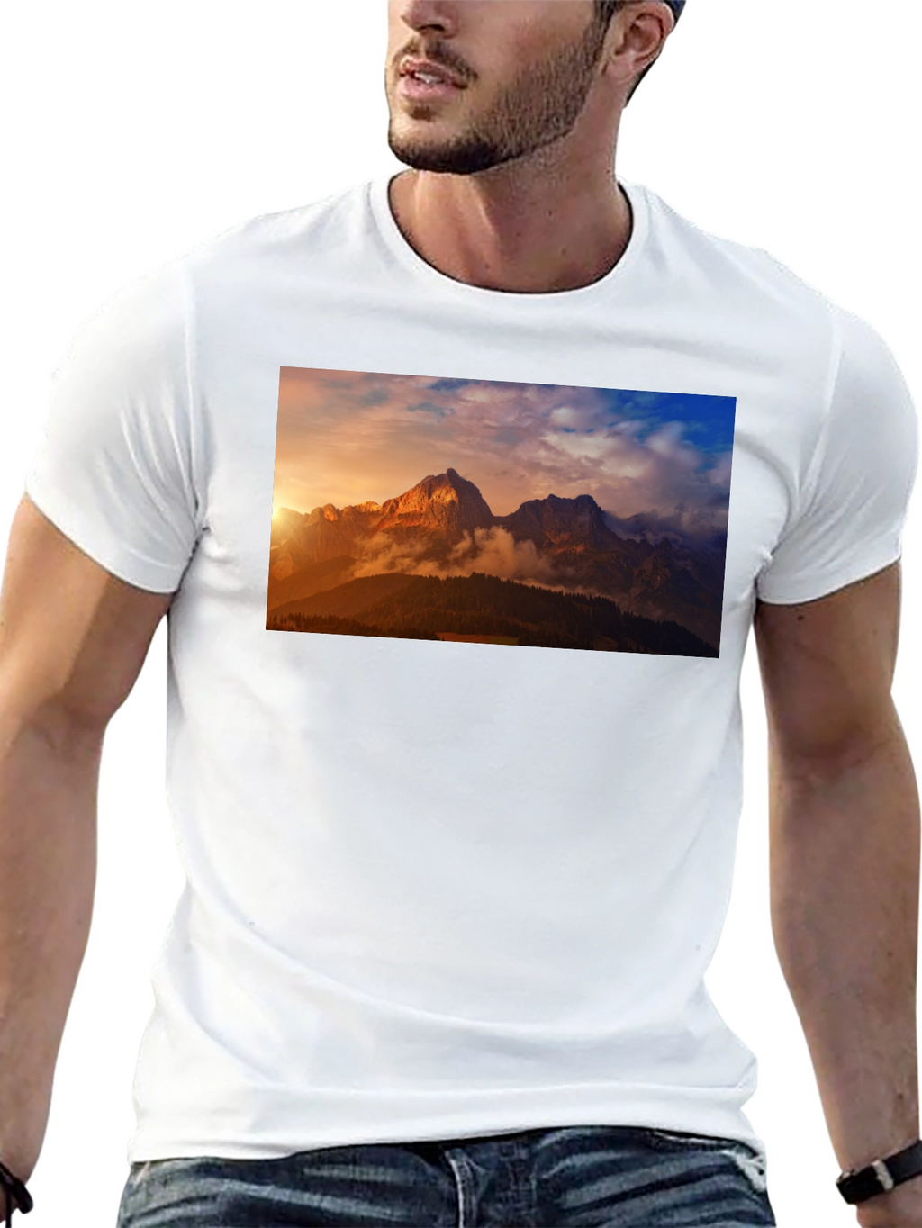 Mountain Vista Graphic Tee - Black