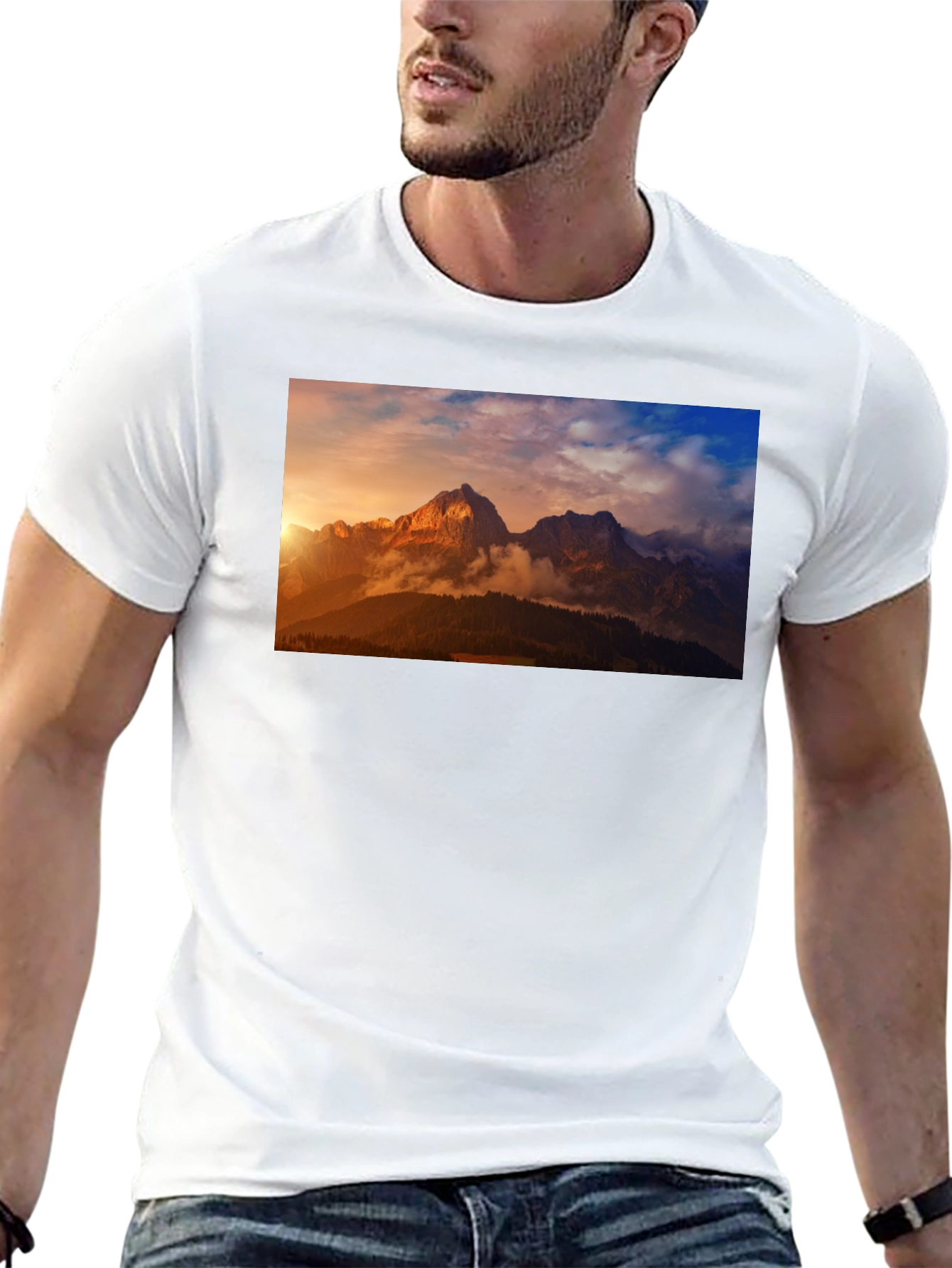 Mountain Vista Graphic Tee - Black