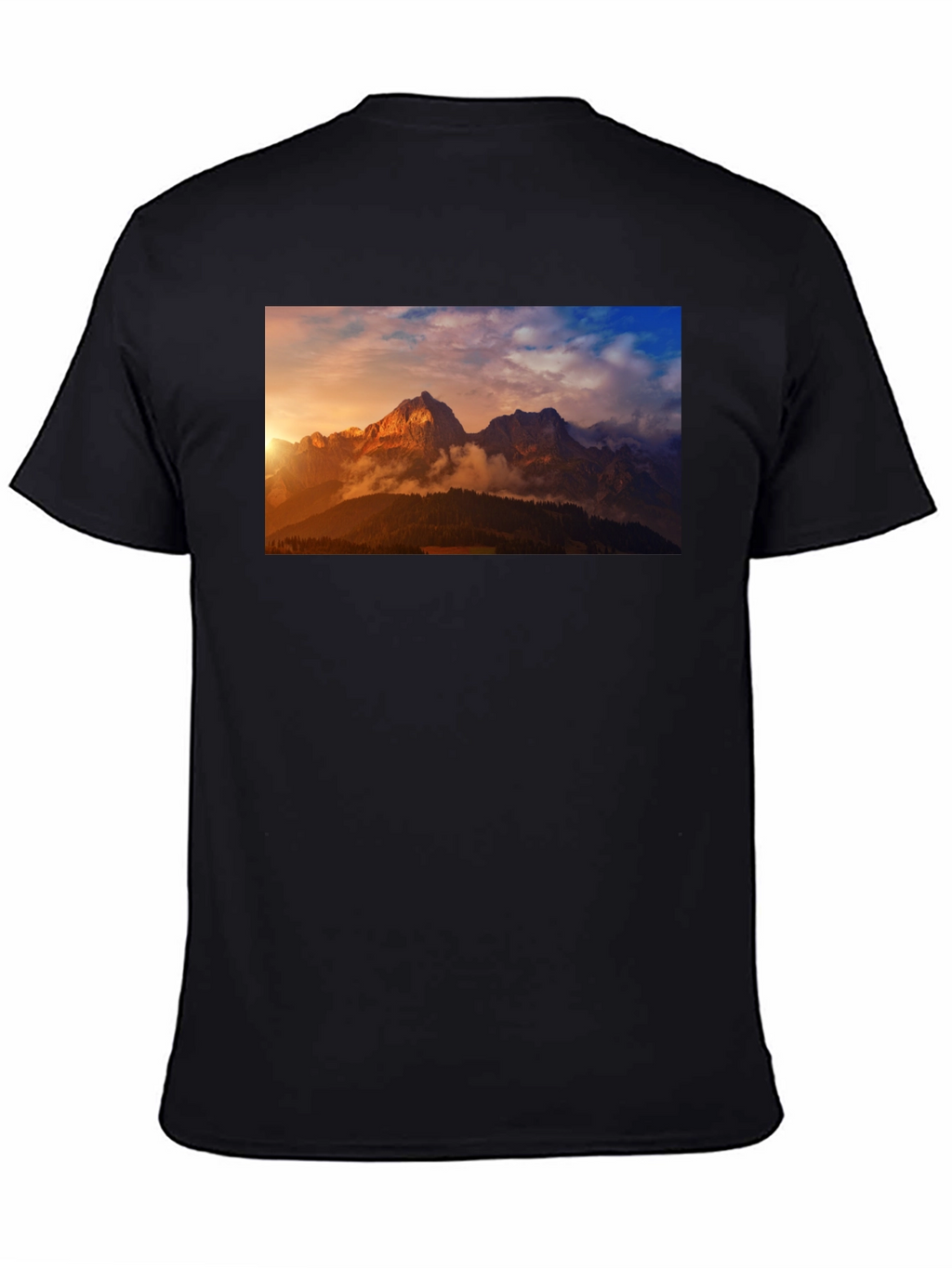 Mountain Vista Graphic Tee - Black