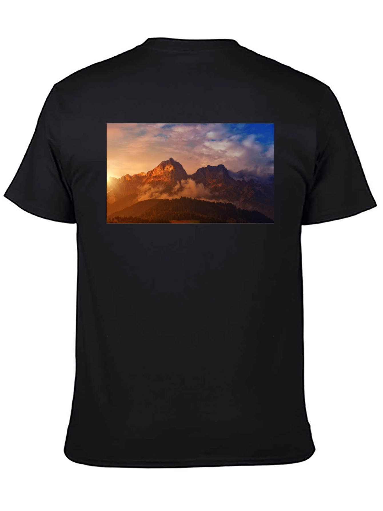Mountain Vista Graphic Tee - Black