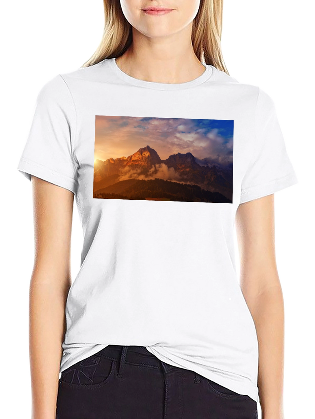 Mountain Vista Graphic Tee - Black