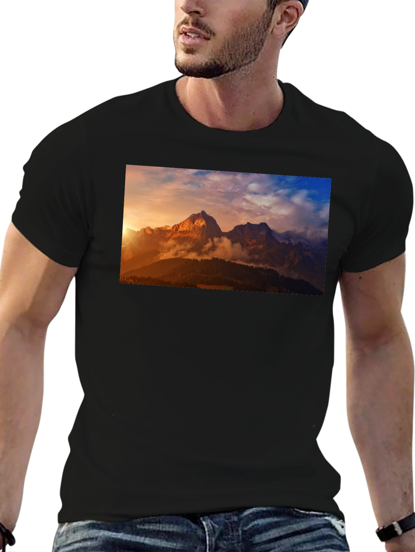 Mountain Vista Graphic Tee - Black