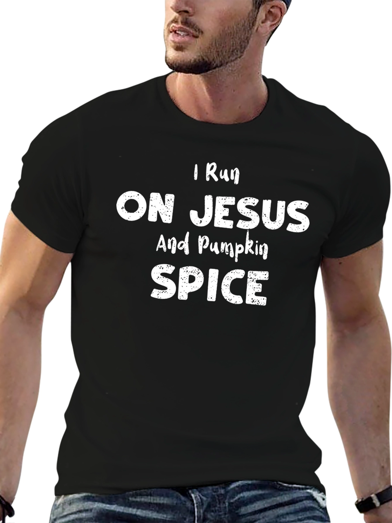 I Run on Jesus and Pumpkin Spice T-Shirt