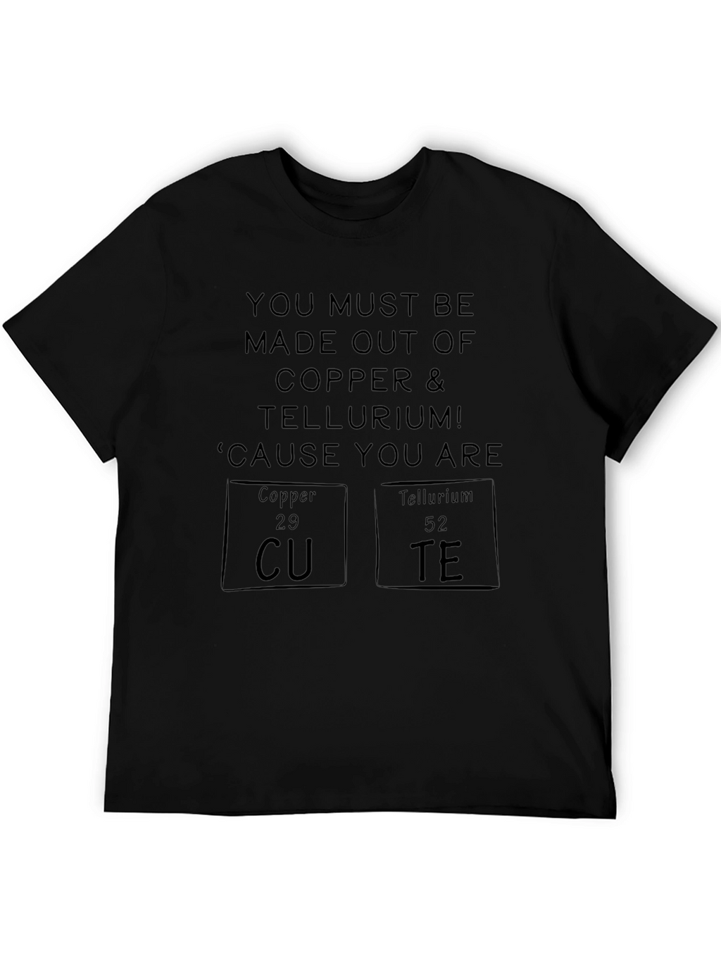 Cute Chemistry Pun T-Shirt - Copper & Tellurium Tee