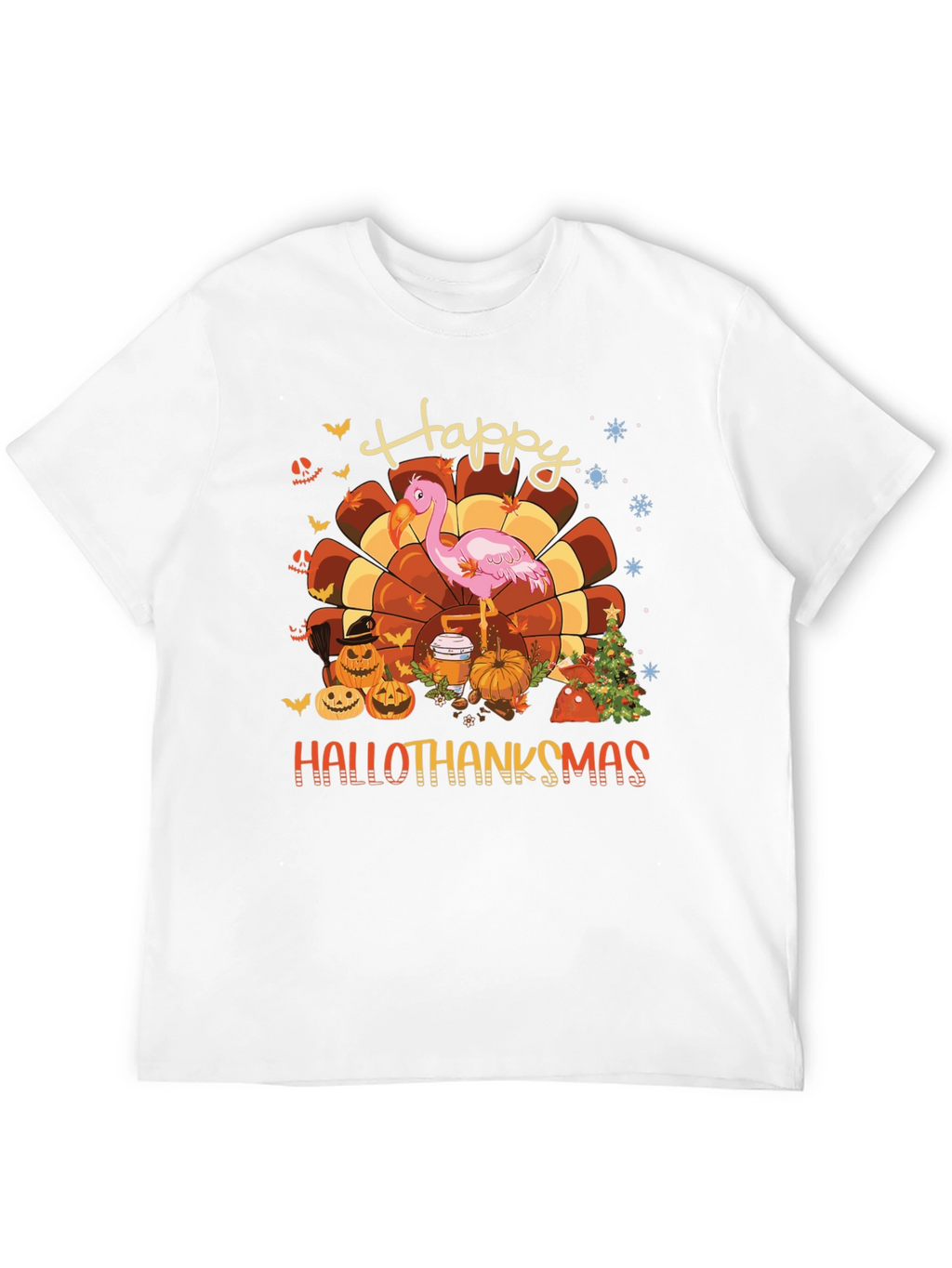 Hallothanksmas Flamingo Tee