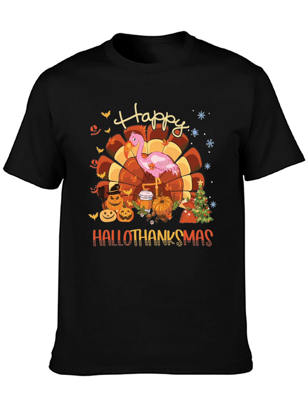 Hallothanksmas Flamingo Tee