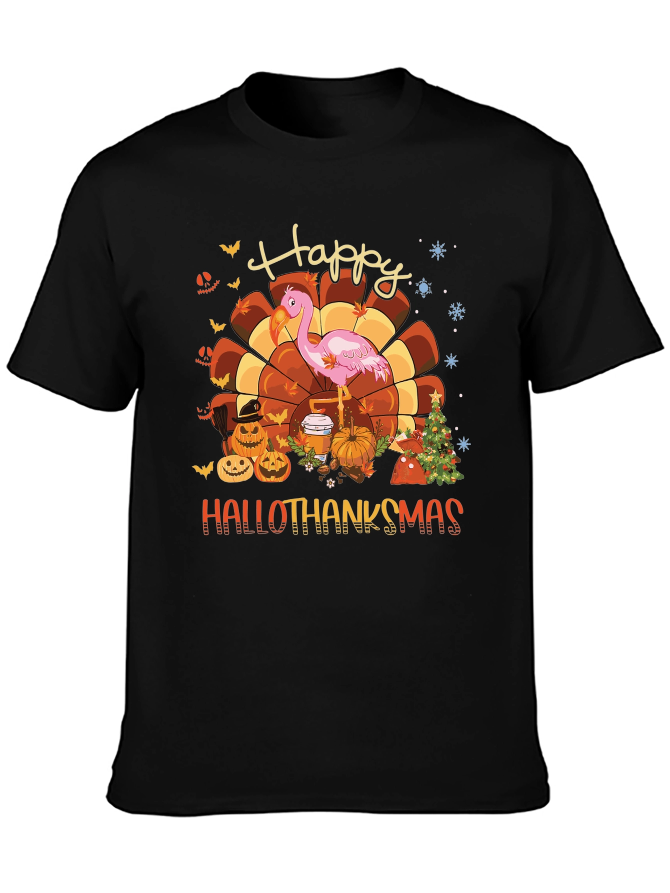 Hallothanksmas Flamingo Tee