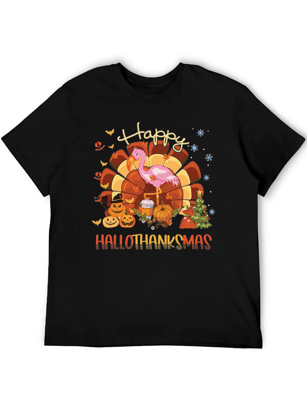 Hallothanksmas Flamingo Tee