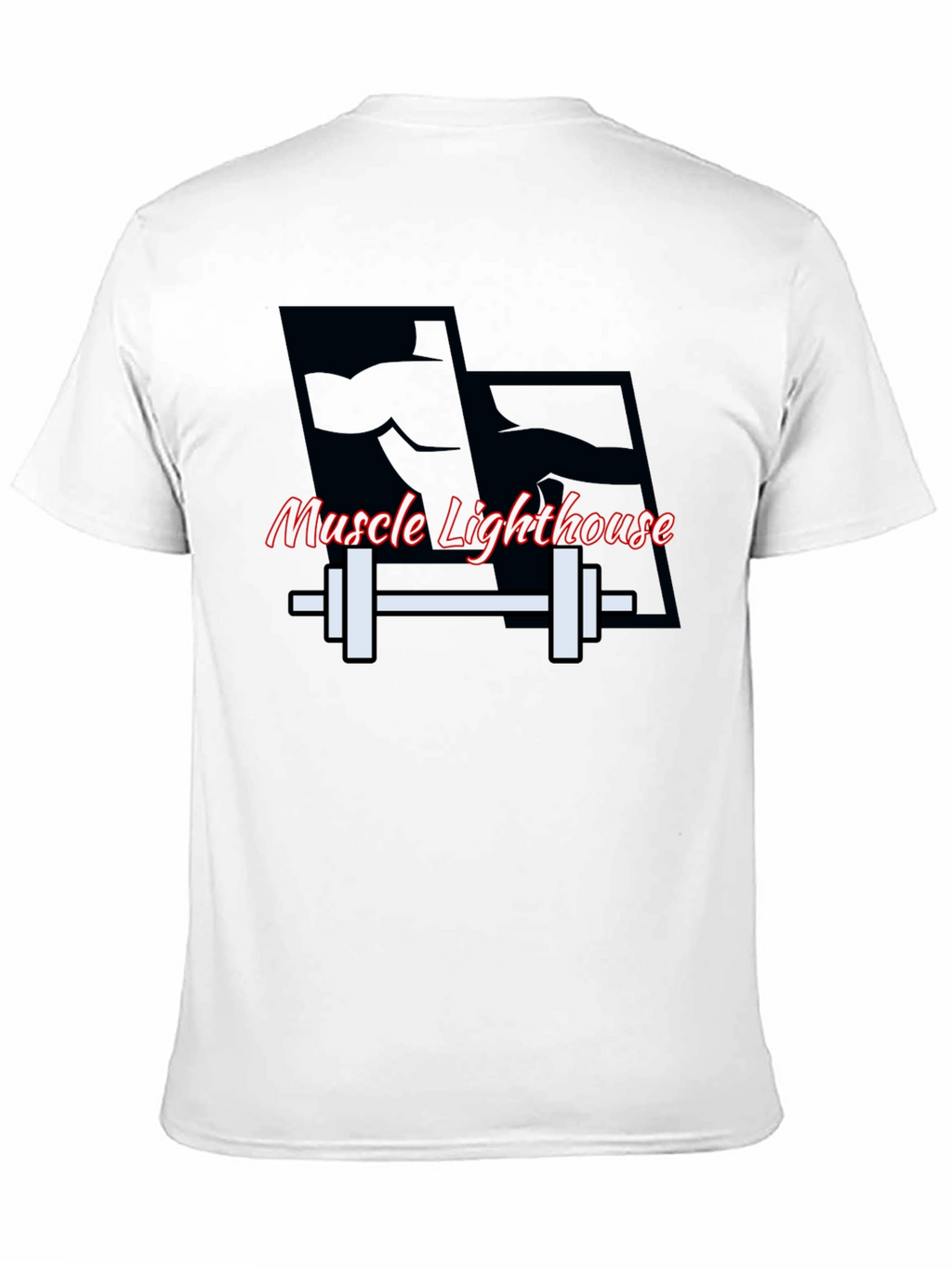 Muscle Lighthouse Mens Black T-Shirt Gym