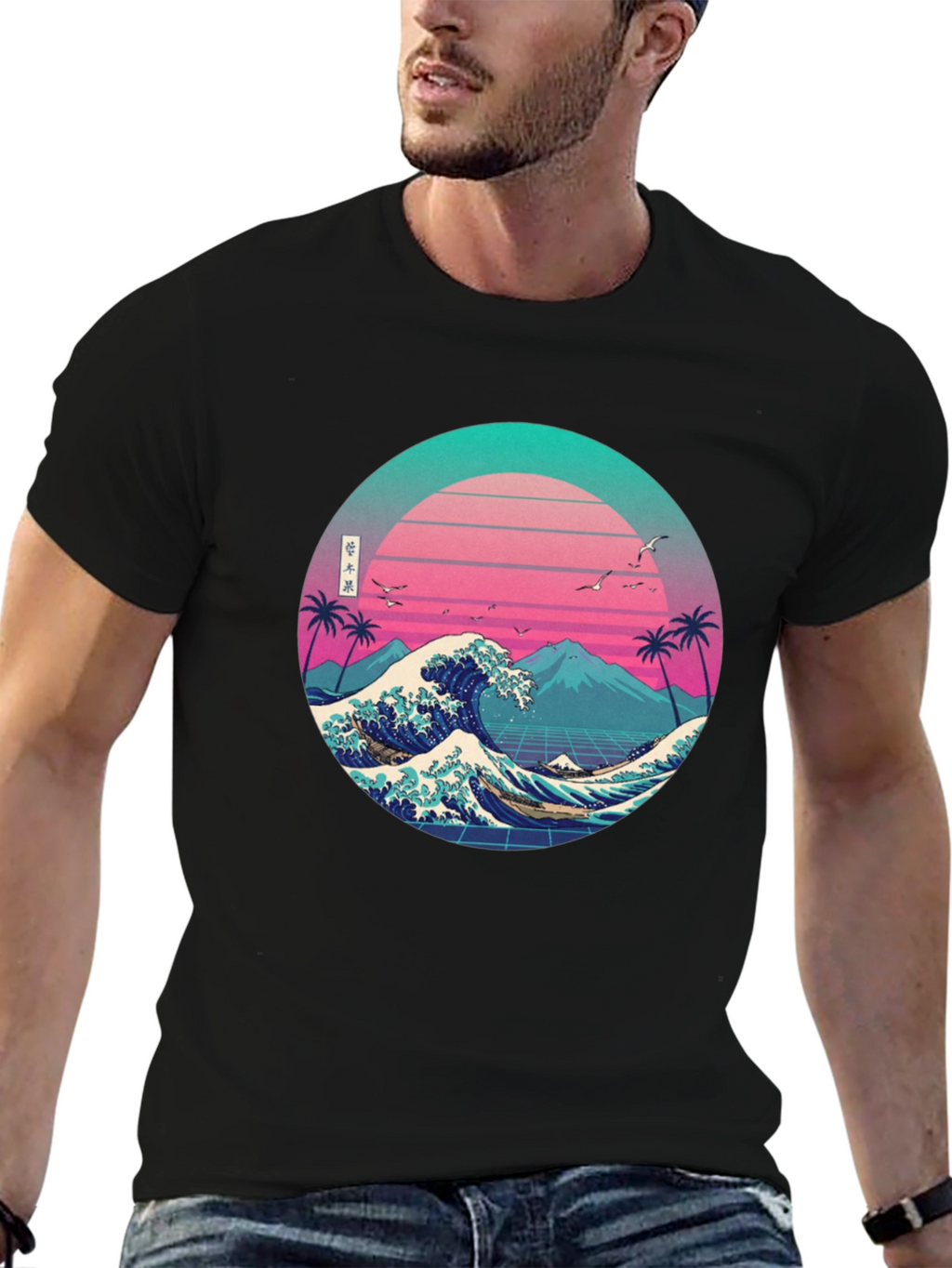 Retro Wave T-Shirt - Vaporwave Japanese Aesthetic