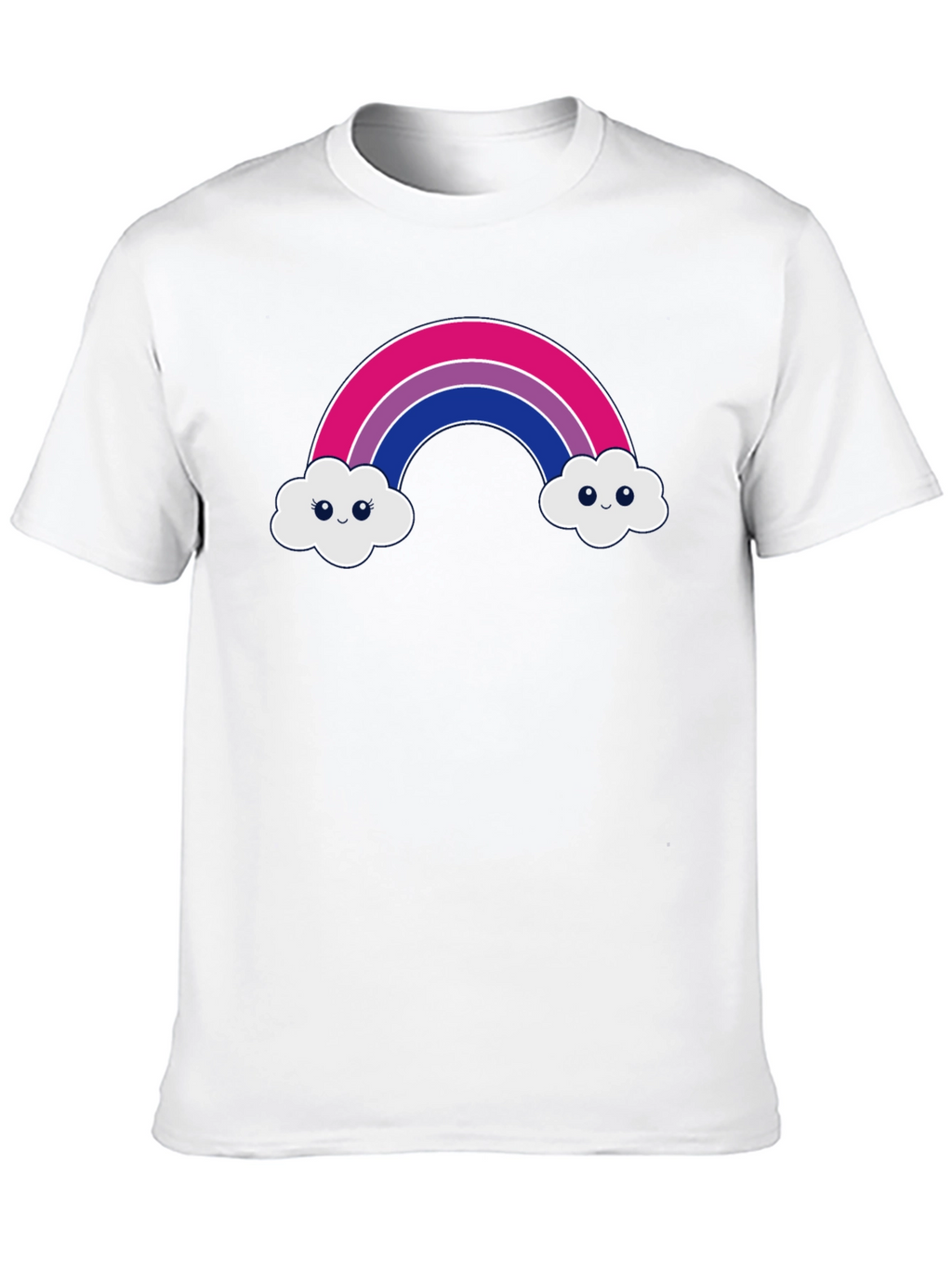 Bisexual Pride Rainbow Cloud T-Shirt