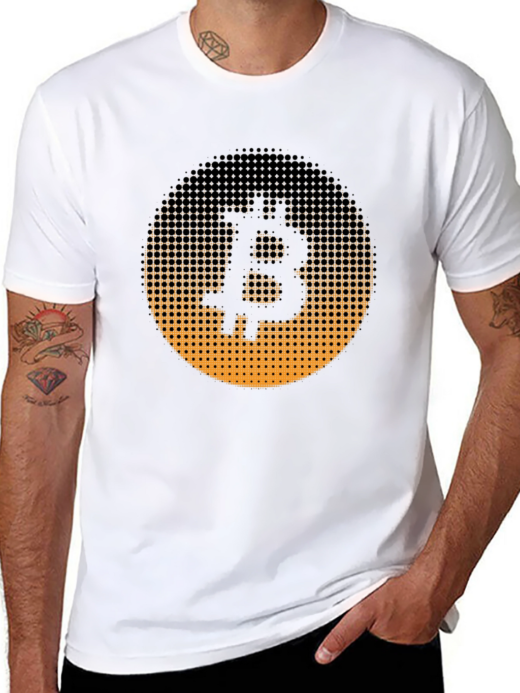Bitcoin Symbol Graphic T-Shirt - Crypto Currency Tee