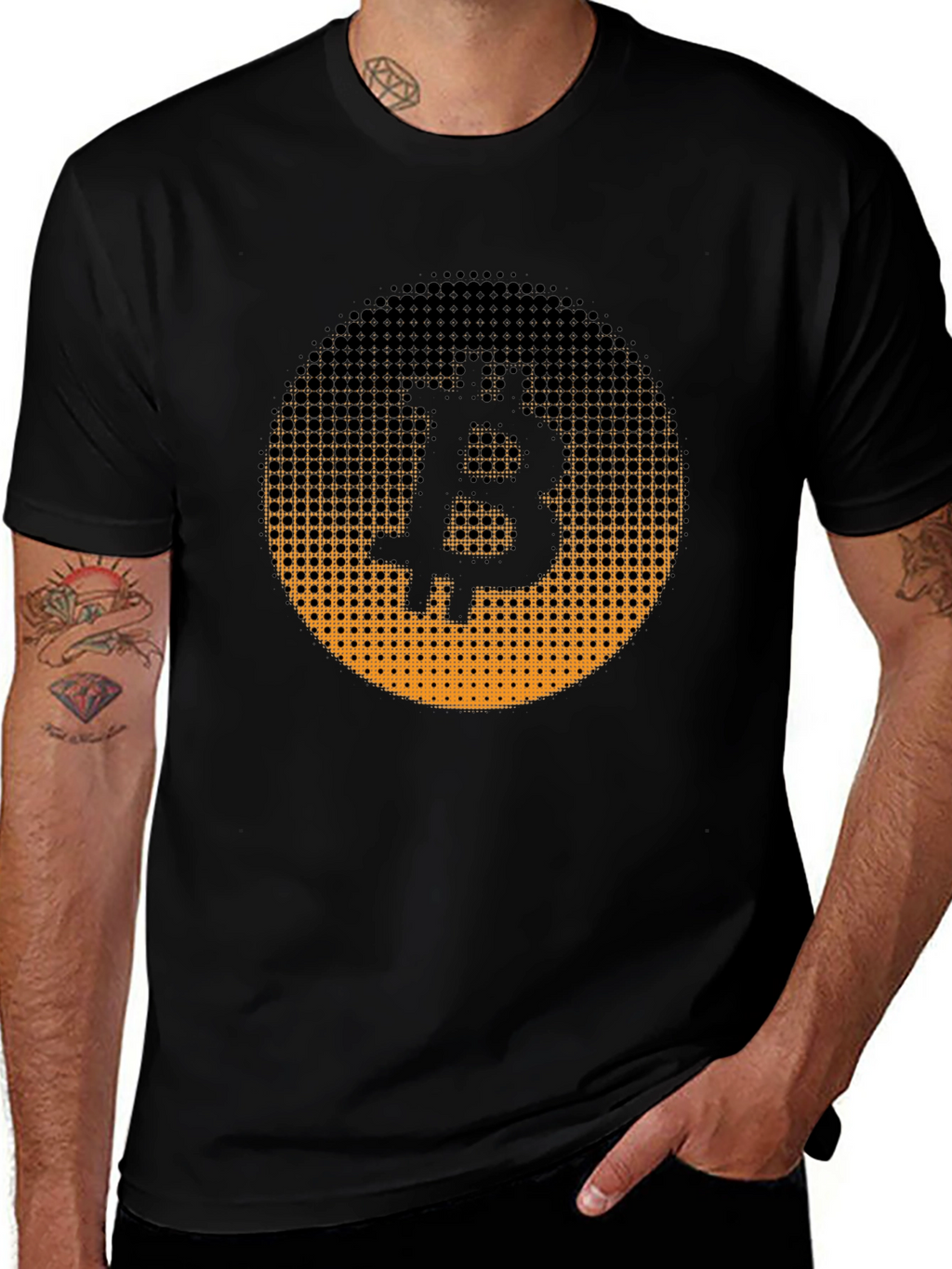 Bitcoin Symbol Graphic T-Shirt - Crypto Currency Tee