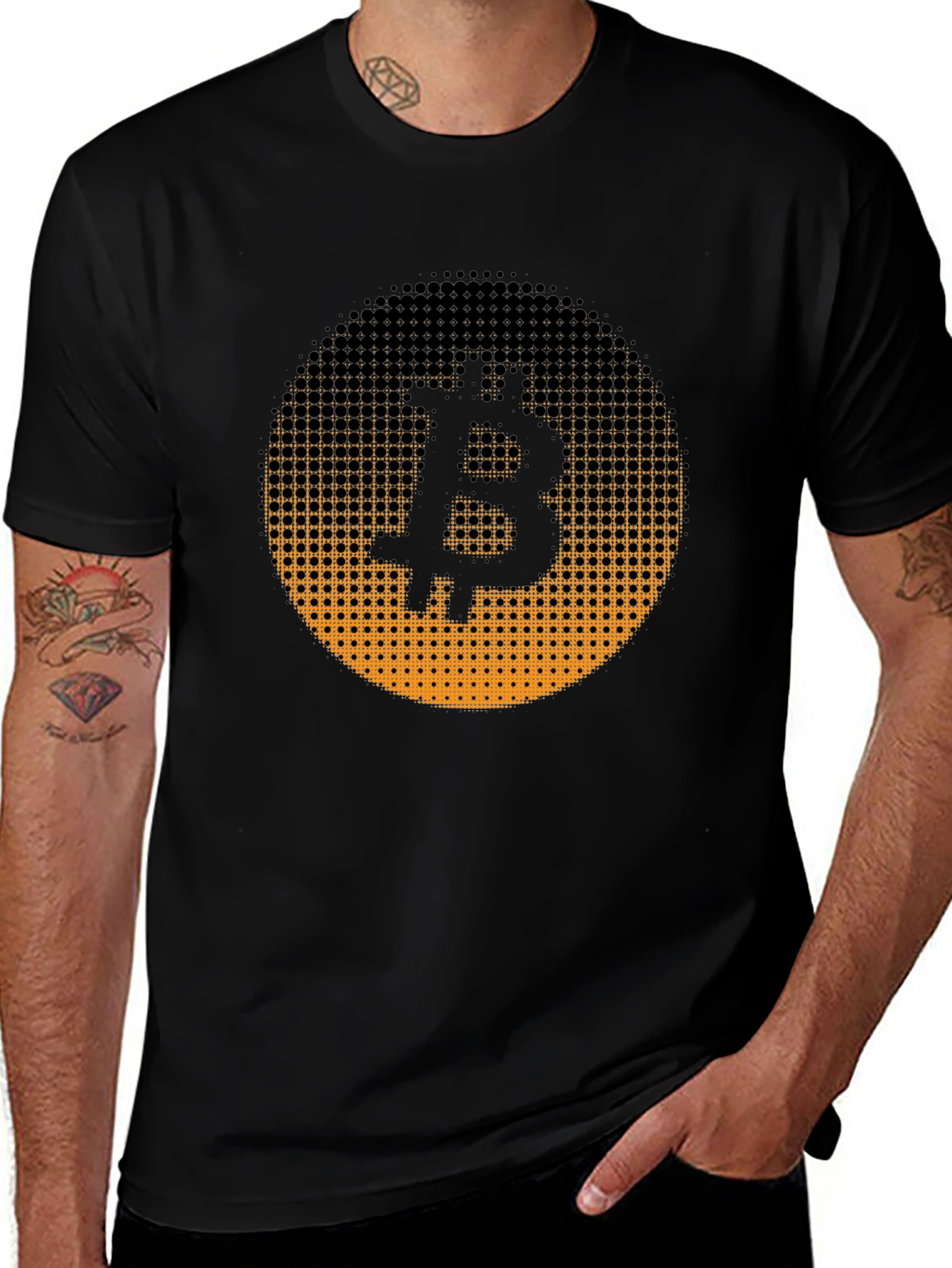 Bitcoin Symbol Graphic T-Shirt - Crypto Currency Tee