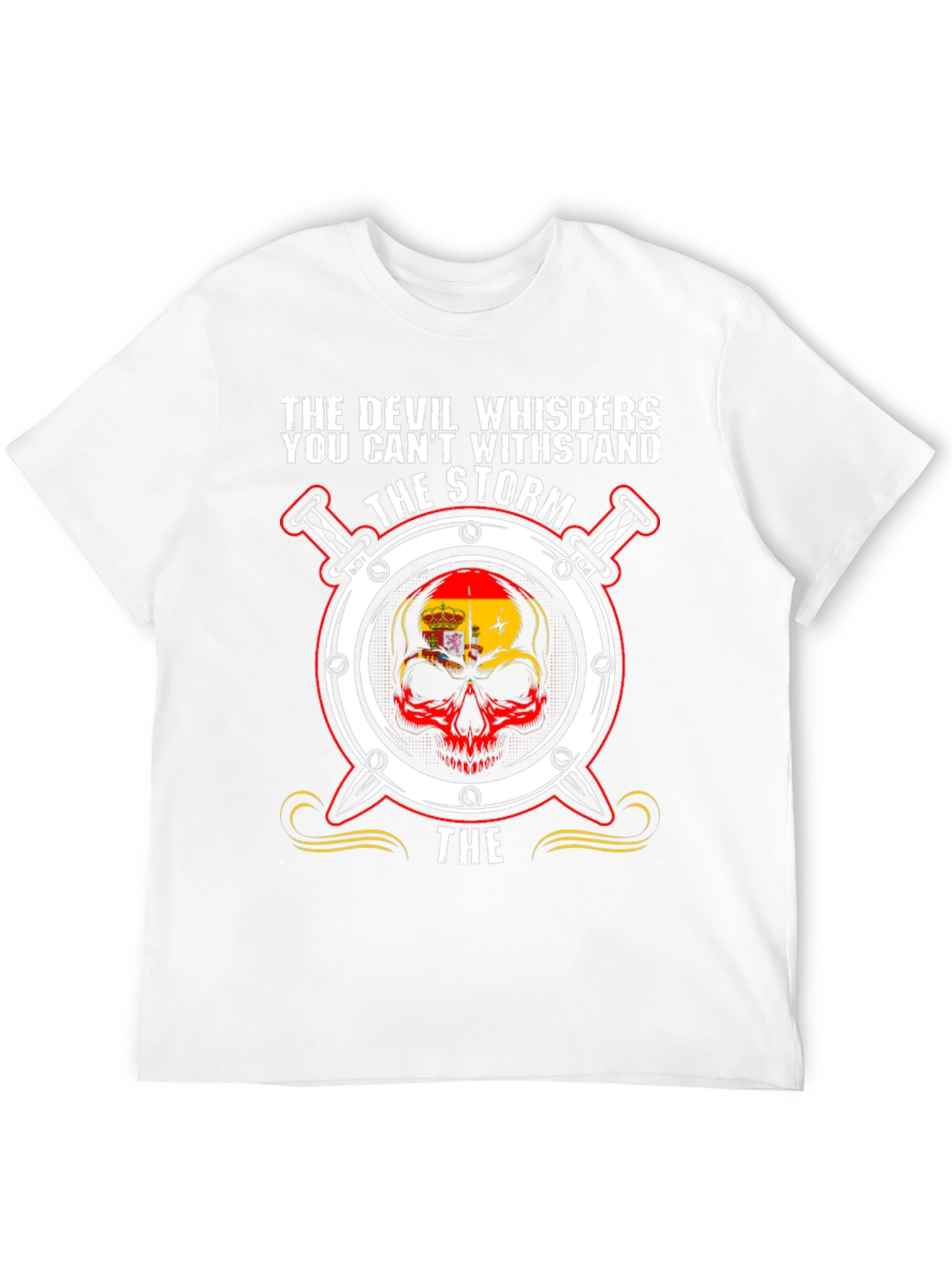 Devil Whispers Storm Graphic Tee