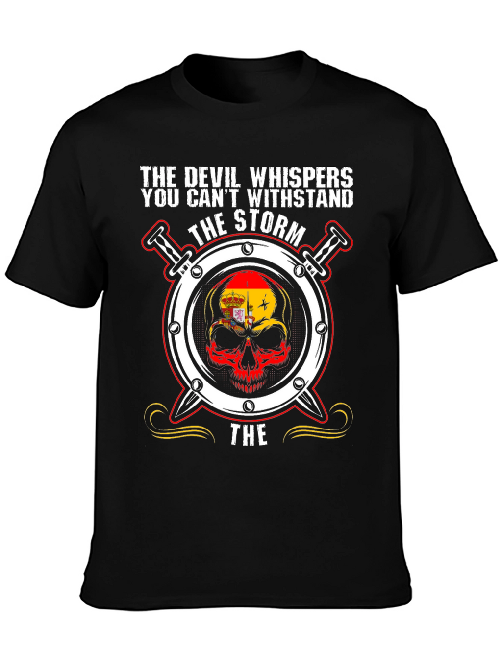 Devil Whispers Storm Graphic Tee