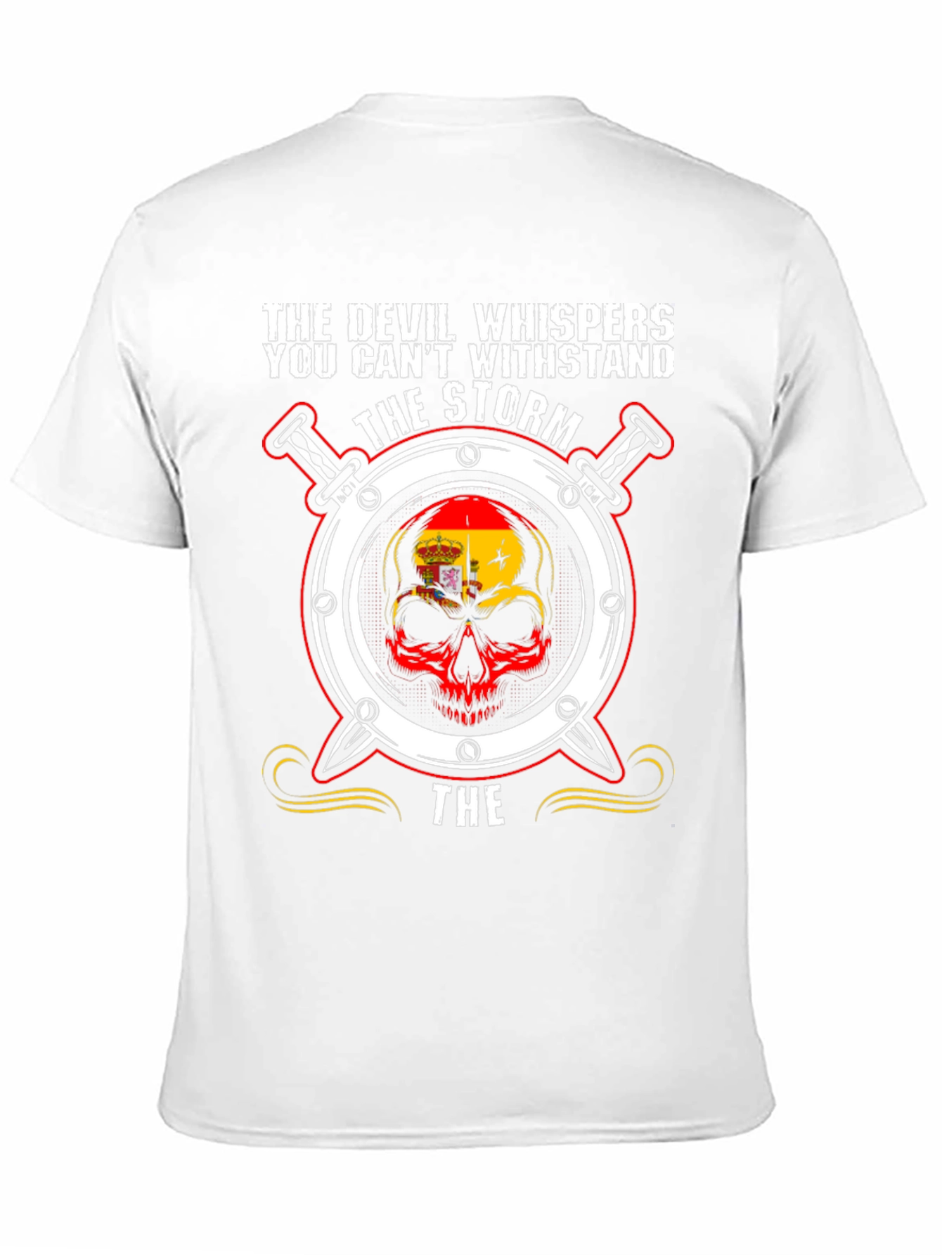 Devil Whispers Storm Graphic Tee