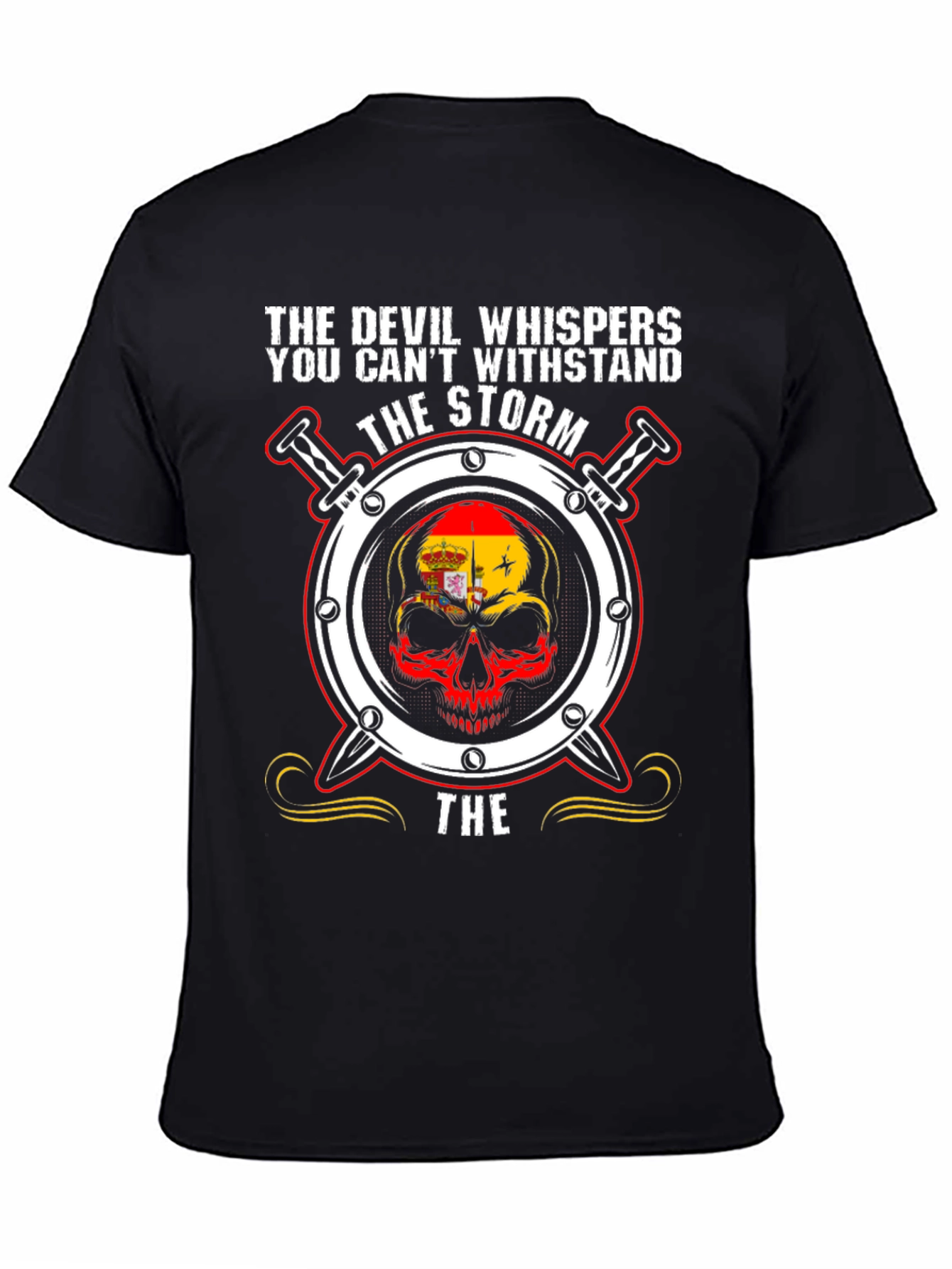 Devil Whispers Storm Graphic Tee