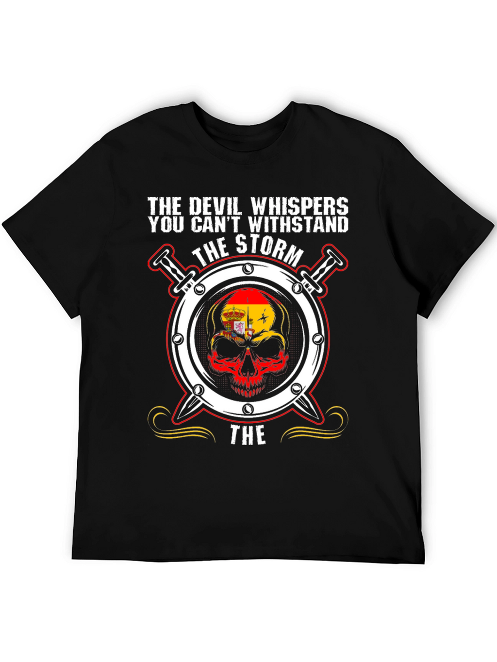 Devil Whispers Storm Graphic Tee
