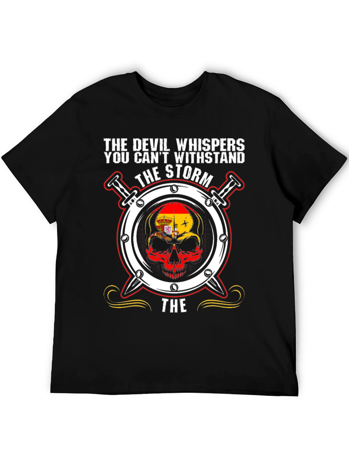 Devil Whispers Storm Graphic Tee